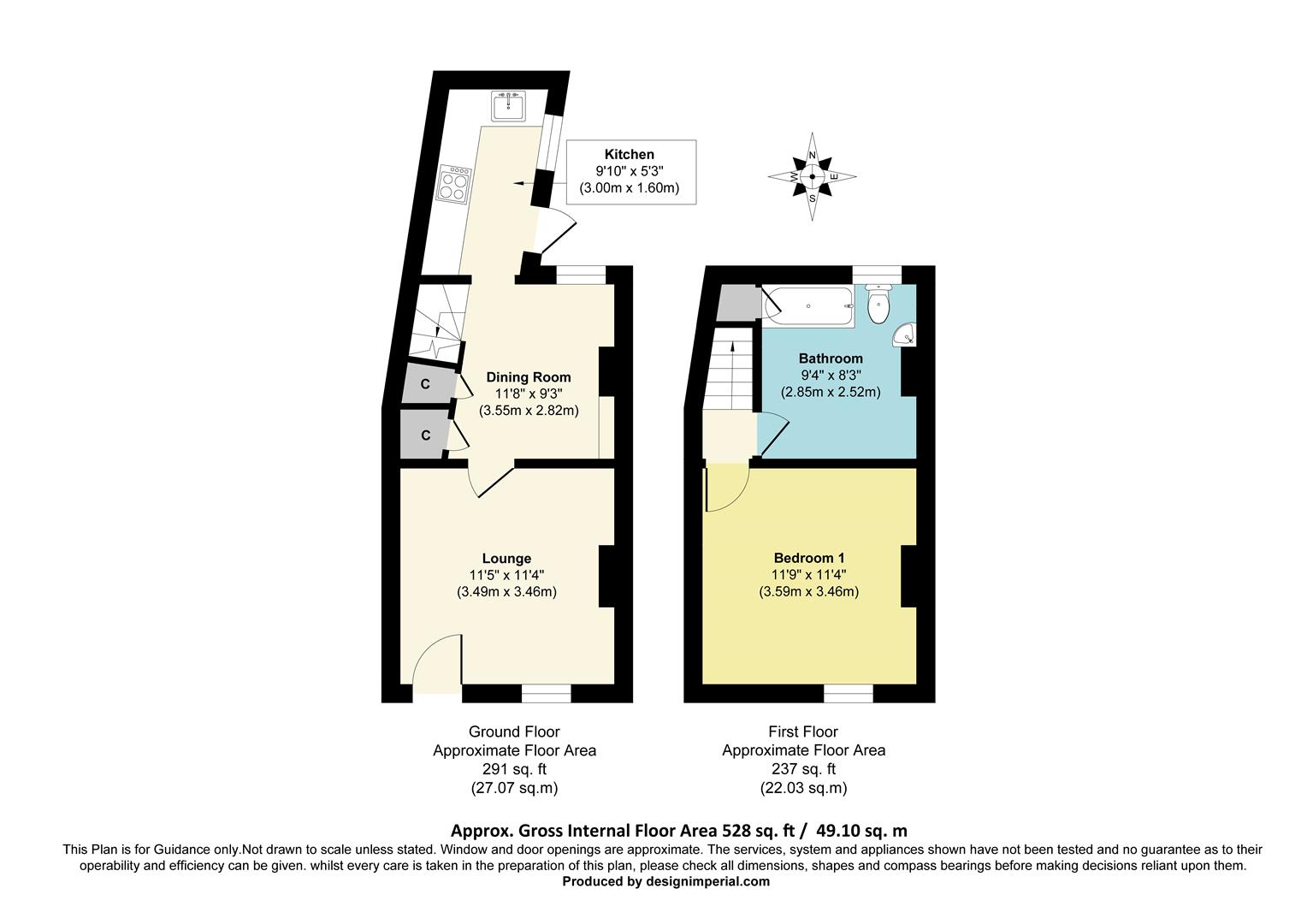 43, High Street, Thames Ditton floorplan
