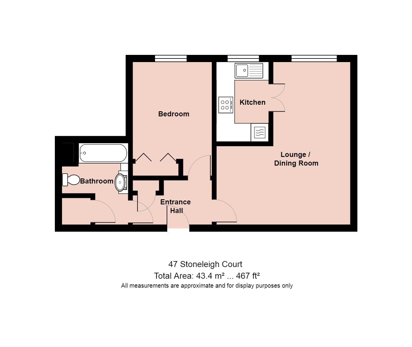 Stoneleigh Court, John Street, Porthcawl, CF36 3DY floorplan