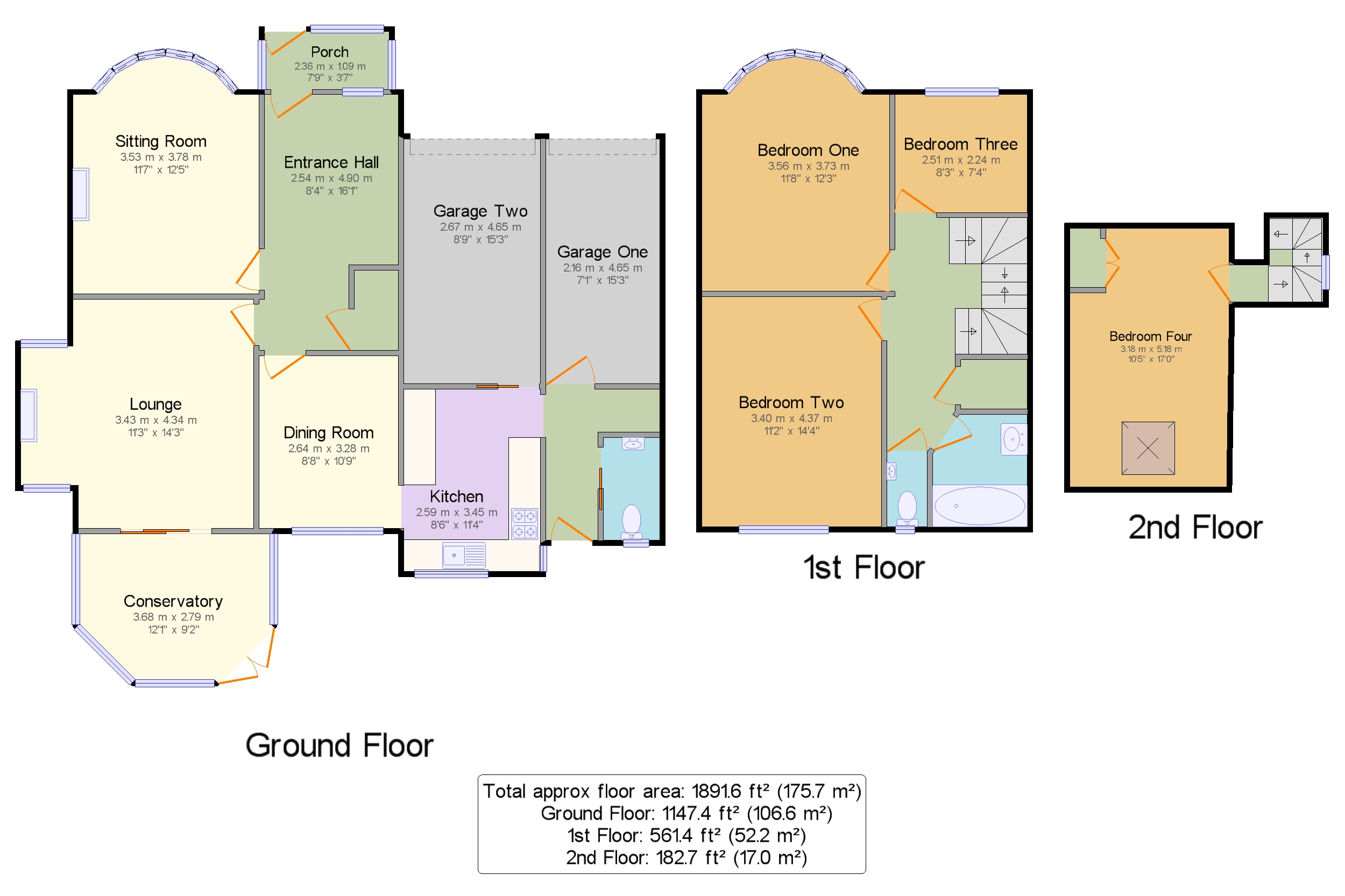 Berwyn, 5, Hilton Road, Stockport floorplan