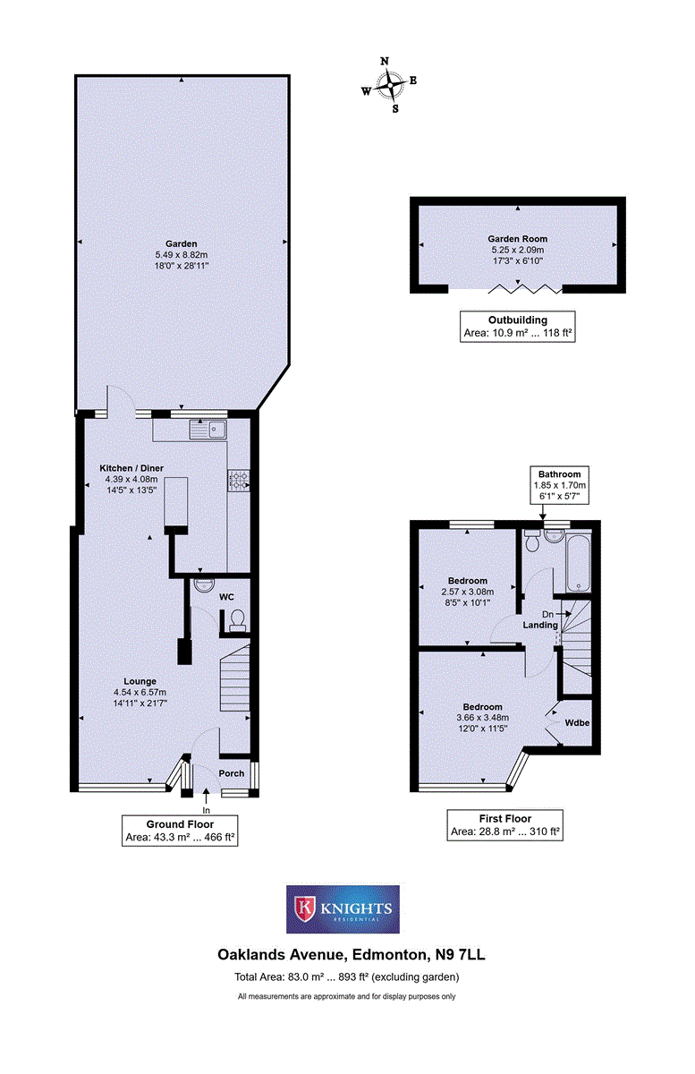 85, Oaklands Avenue, London floorplan