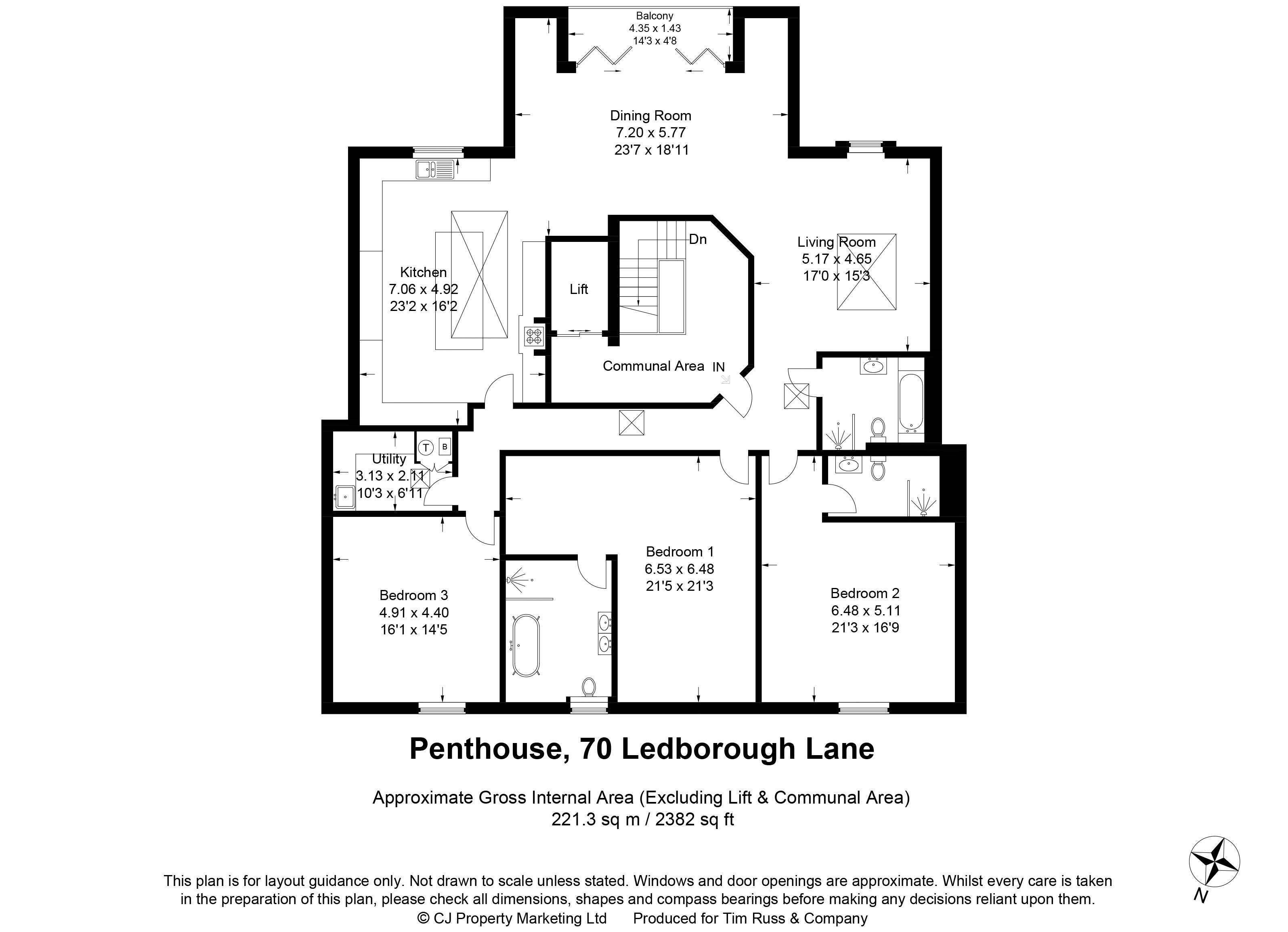 Ledborough Lane, Beaconsfield HP9, 3 bedroom flat for sale 61970687