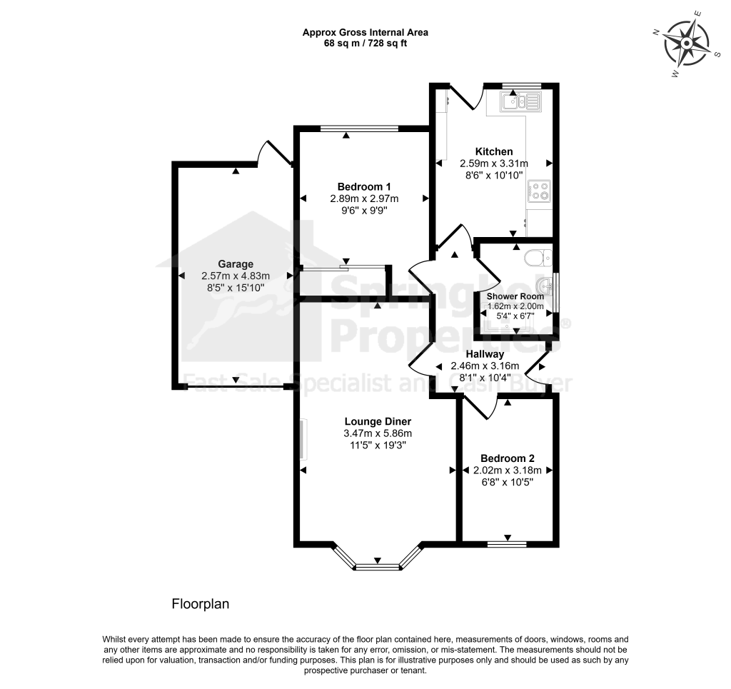 35, Clarkes Road, Wigston floorplan