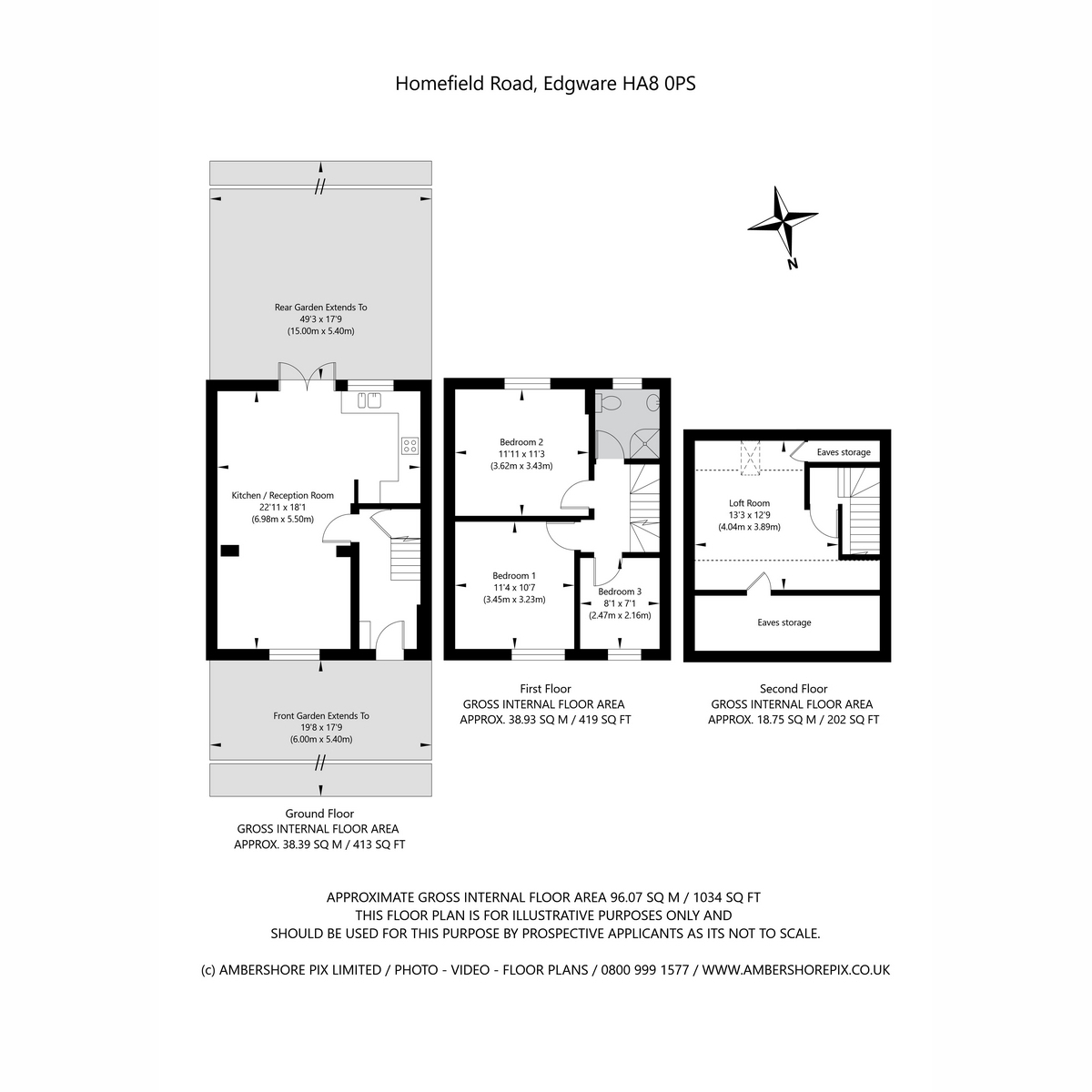 Homefield Road, Edgware, HA8 floorplan