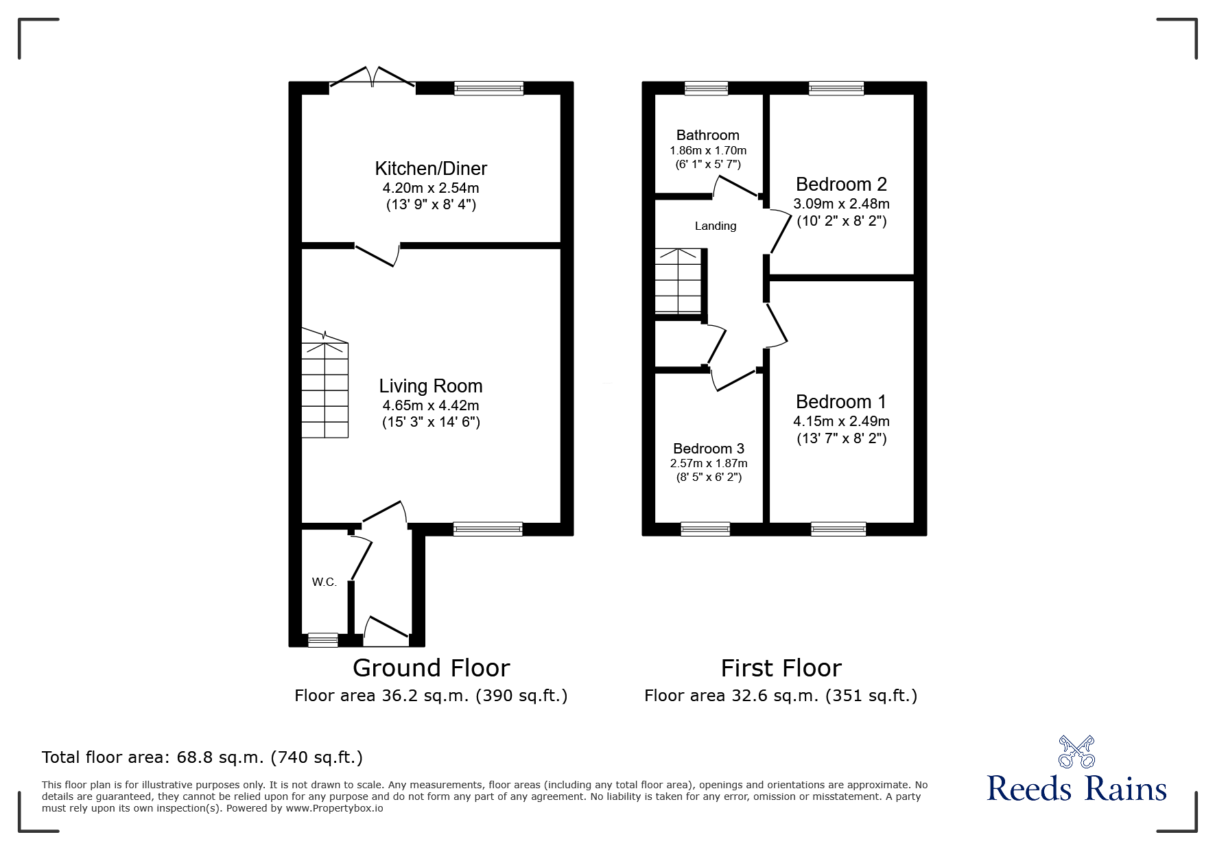 18, Gayle Court, Consett floorplan