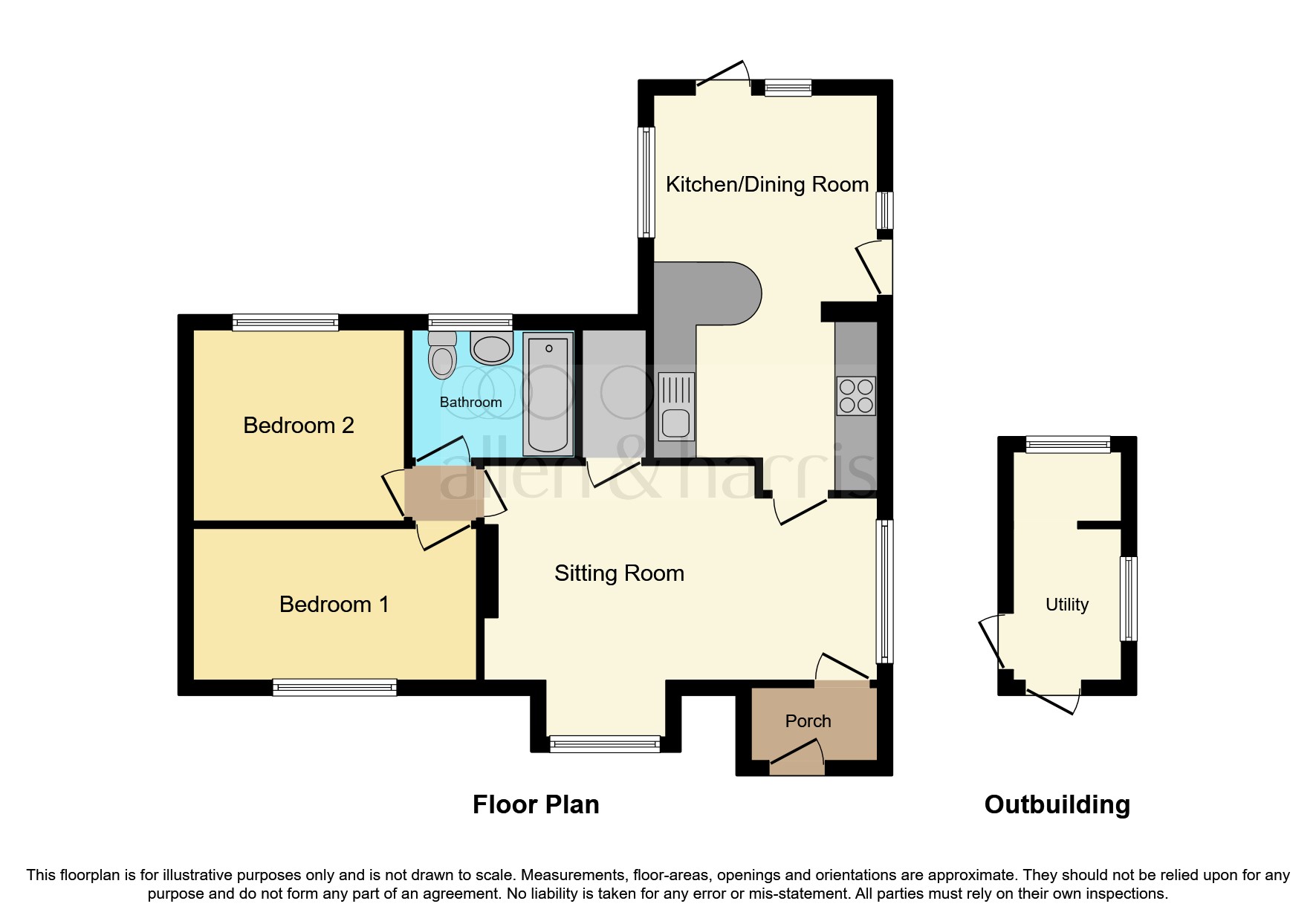Ethelred Place, Corsham SN13, 2 bedroom detached bungalow for sale