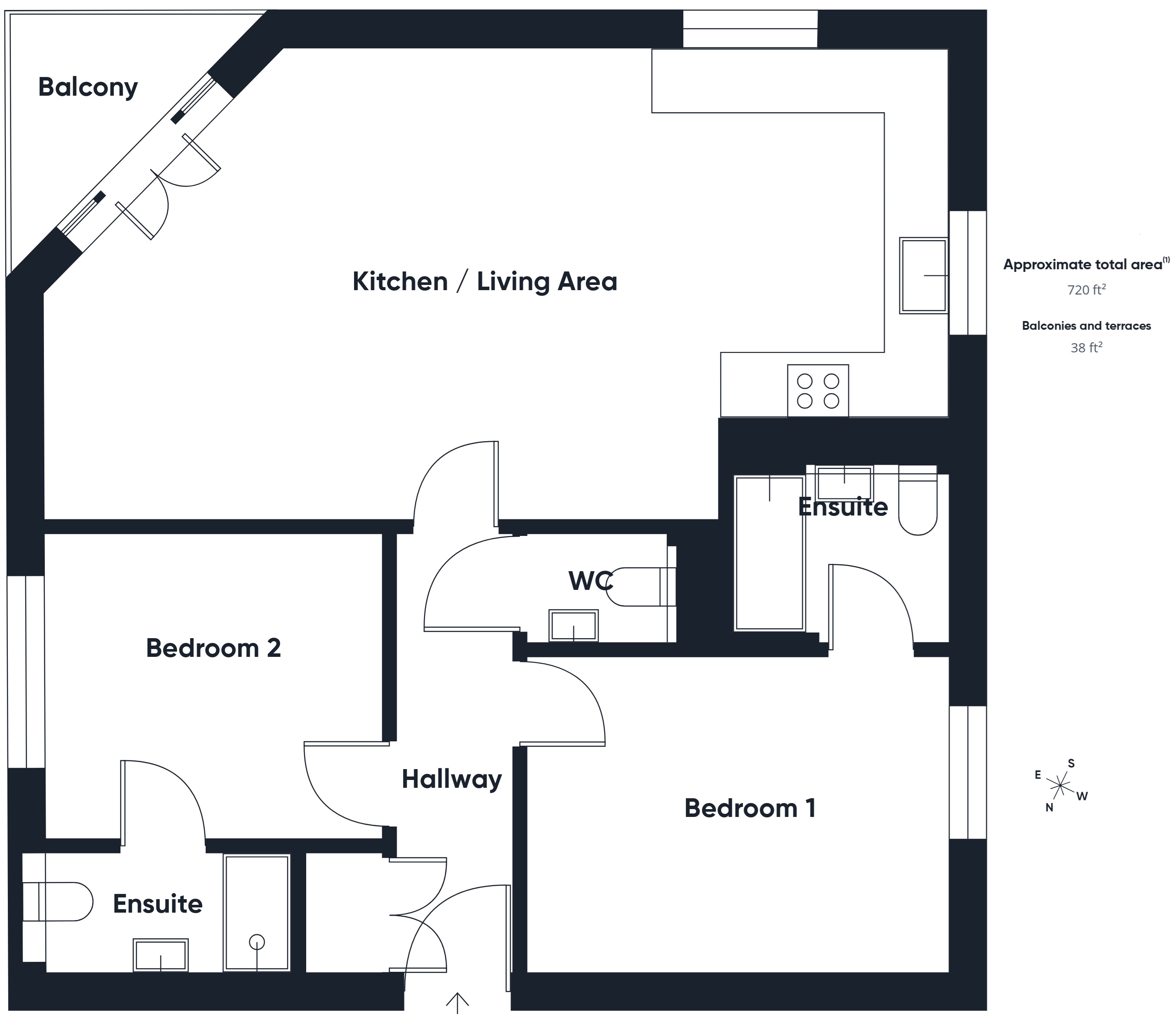 Flat 4, Lansdown Road, Bude floorplan