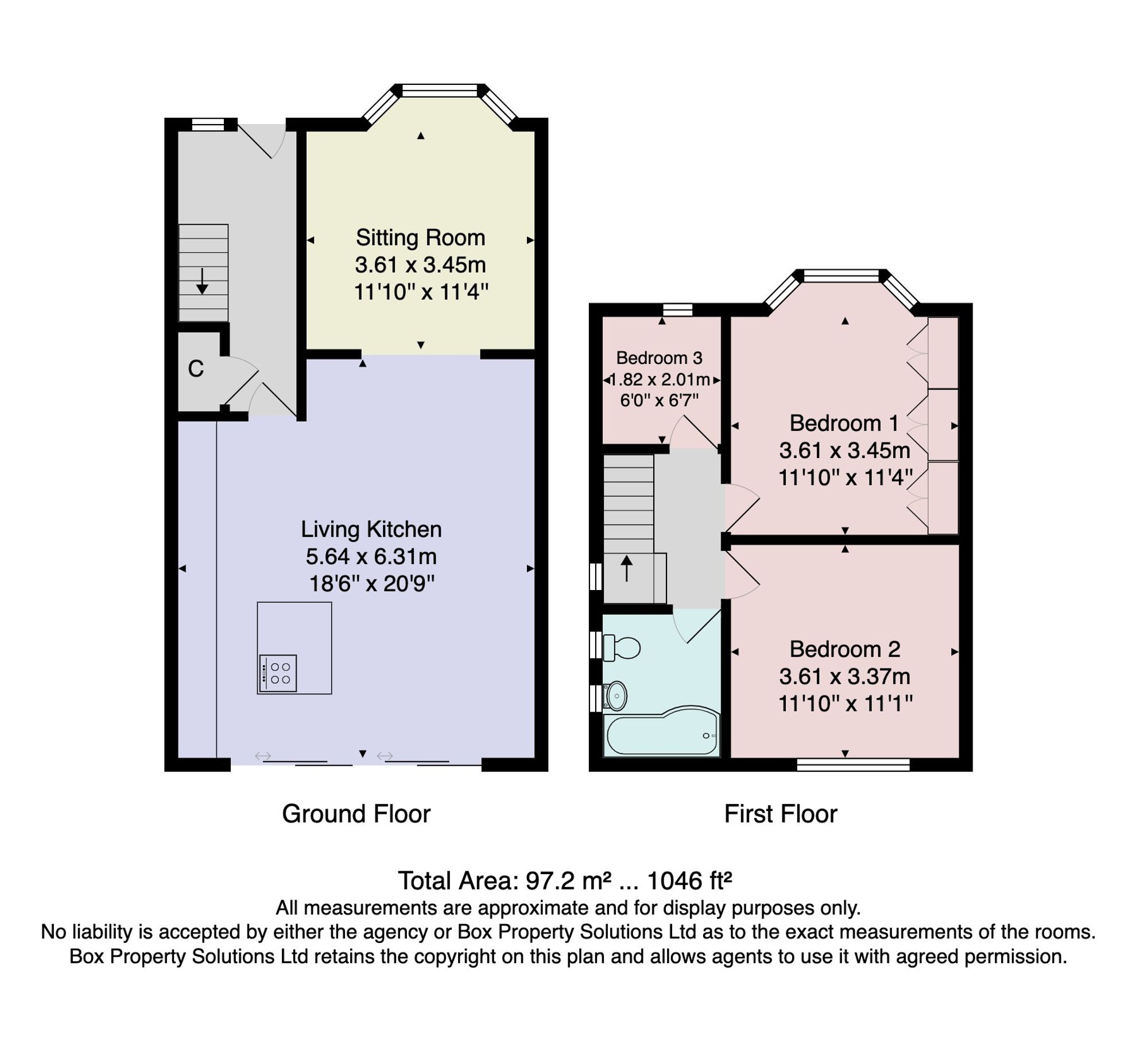 60 Harlow Crescent, Harrogate floorplan