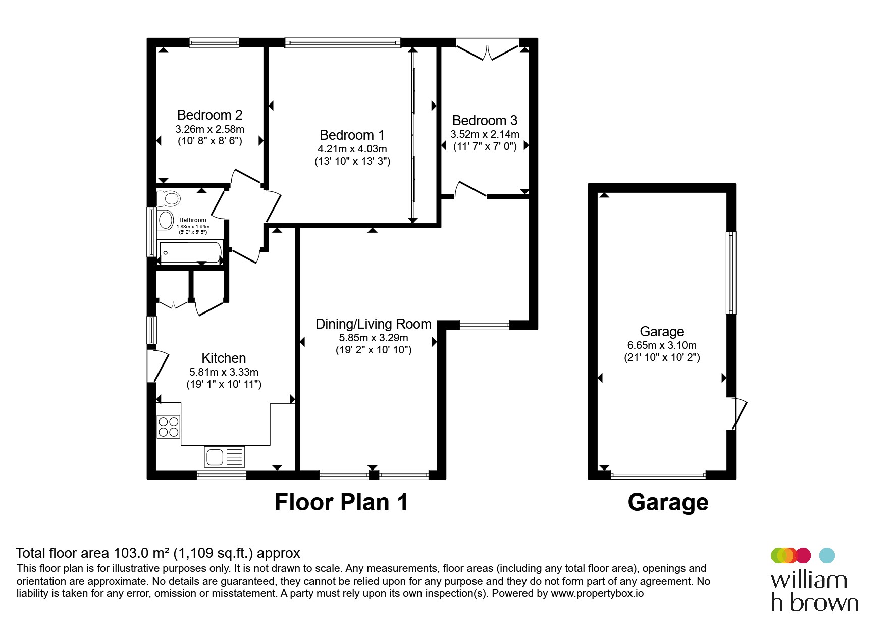 1, Hooton Close, Sheffield floorplan