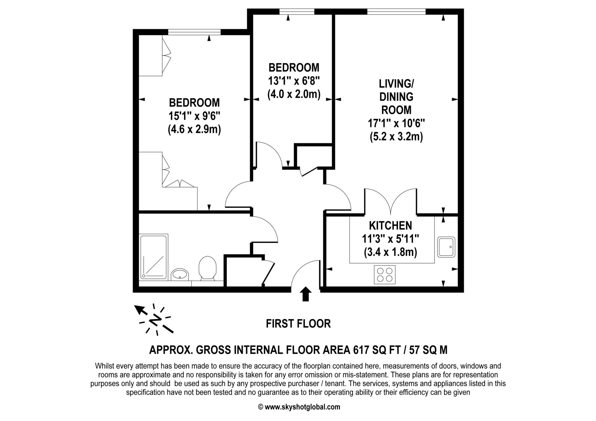 29 Academy Gate, London Road, Camberley floorplan
