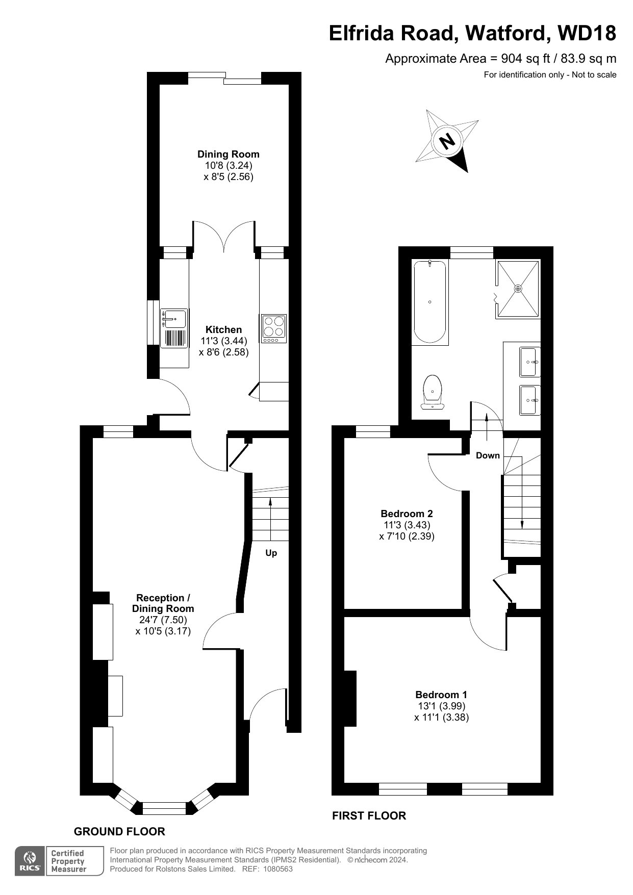 Elfrida Road, Watford, Hertfordshire WD18, 2 bedroom terraced house for