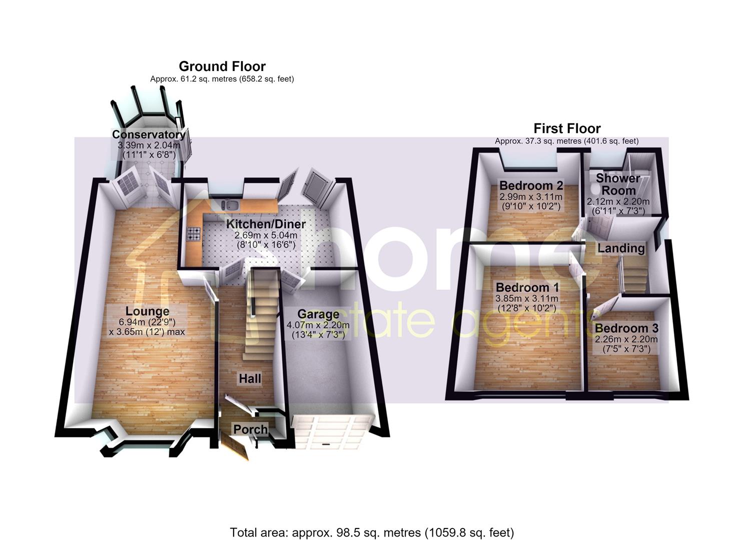 11, Kennedy Way, Manchester floorplan