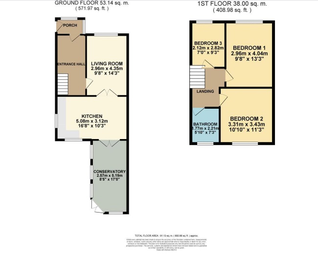 41, Russell Avenue, Lancashire floorplan