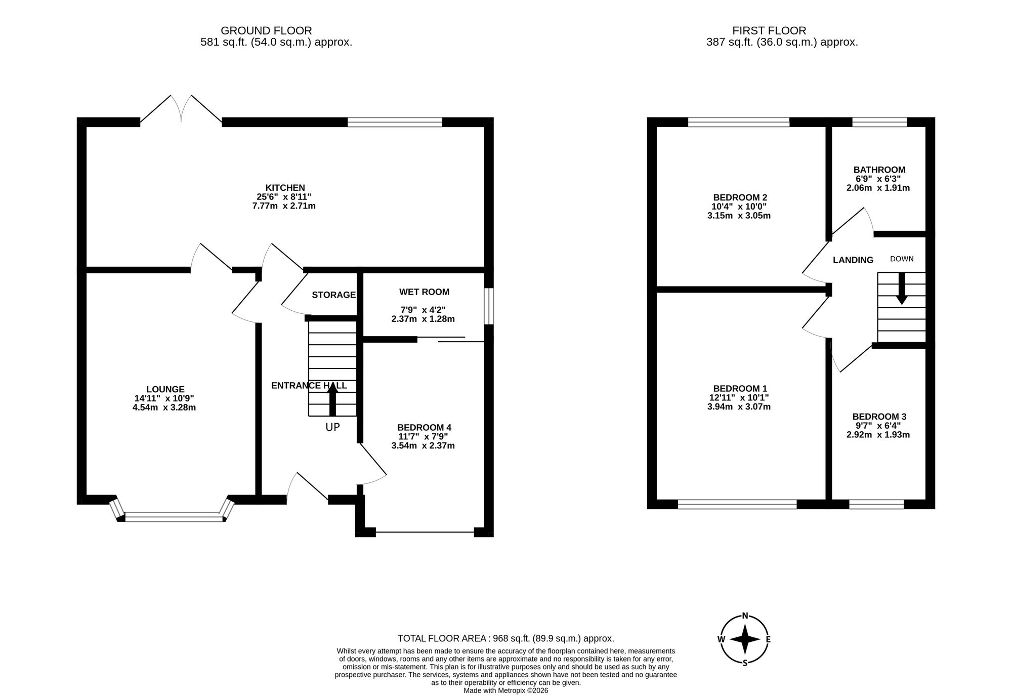 9 Hellath Wen, Nantwich floorplan