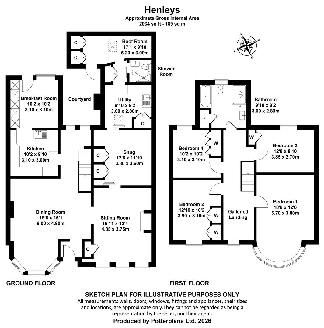 Henleys, High Street, Seaview floorplan