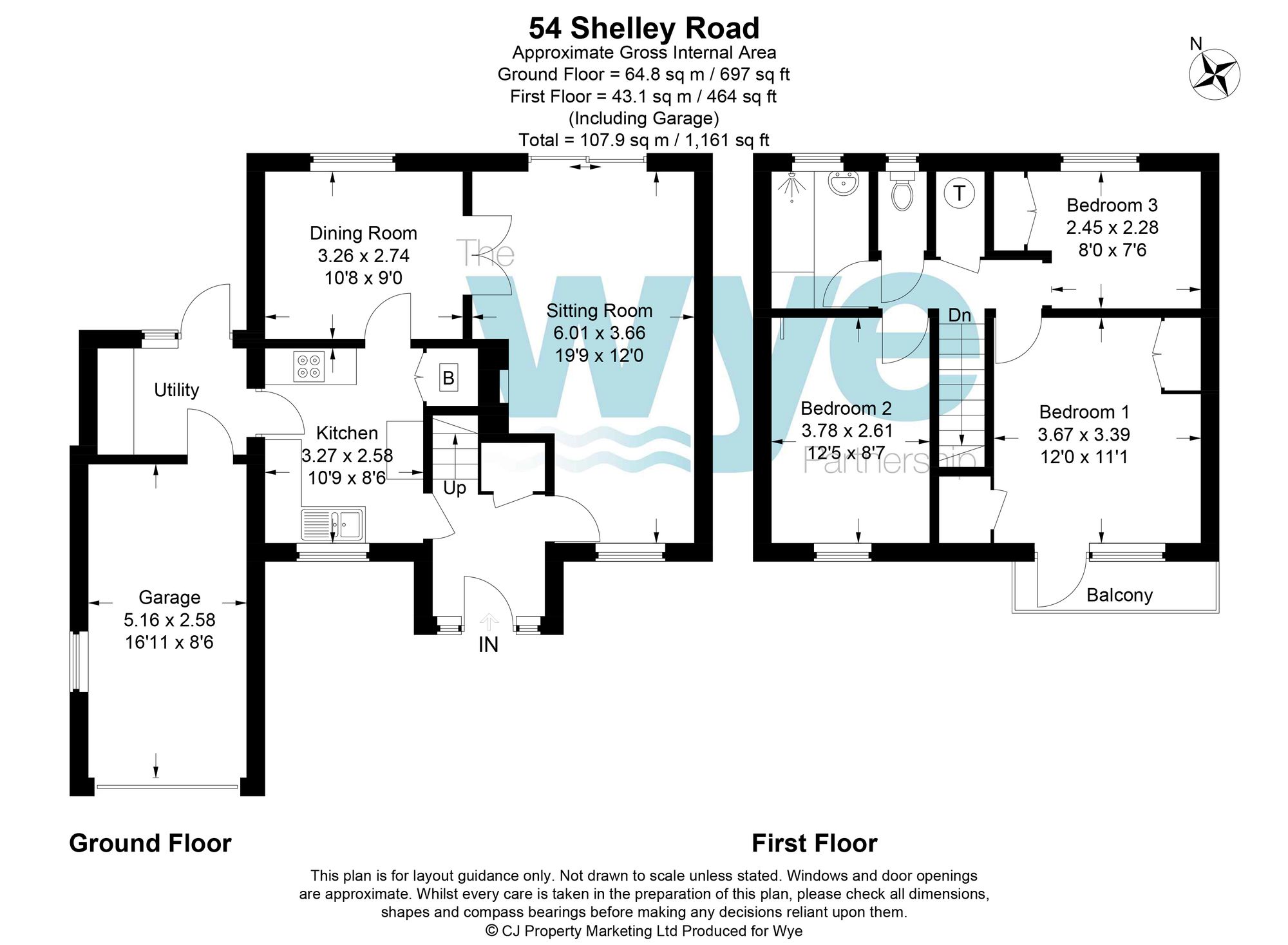 54 Shelley Road, High Wycombe floorplan