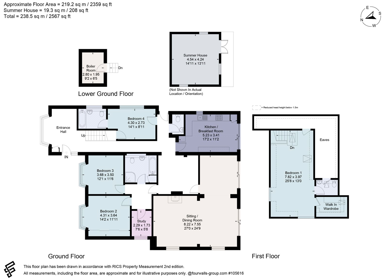 High Trees,, Old Watling Street, St. Albans floorplan