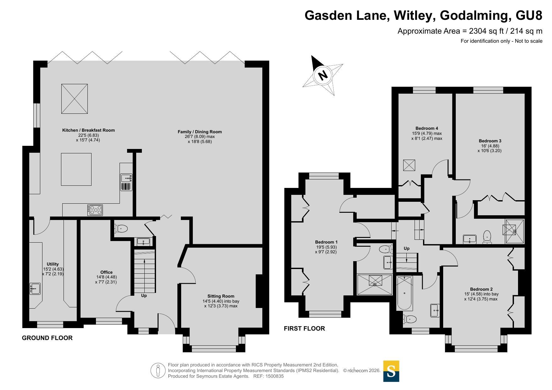 Oakdene,, Gasden Lane, Godalming floorplan