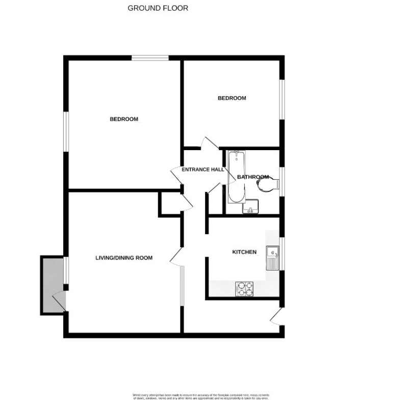 Elleray Court, Ash Vale, Aldershot GU12, 2 bedroom flat to rent