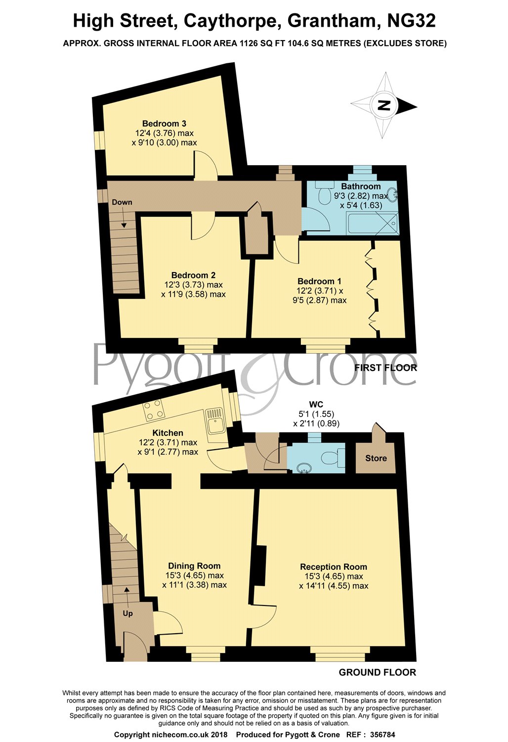 3 Bedrooms Semi-detached house for sale in High Street, Caythorpe NG32