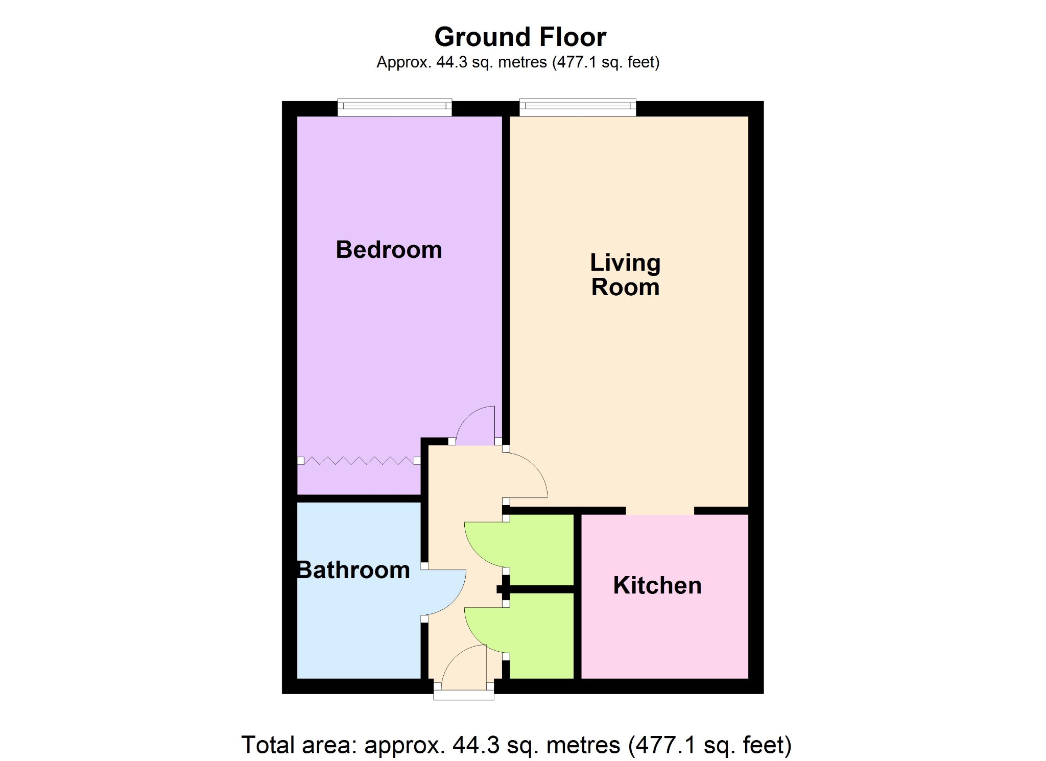 Flat 24 Sovereign Court, Campbell Road, Bognor Regis floorplan