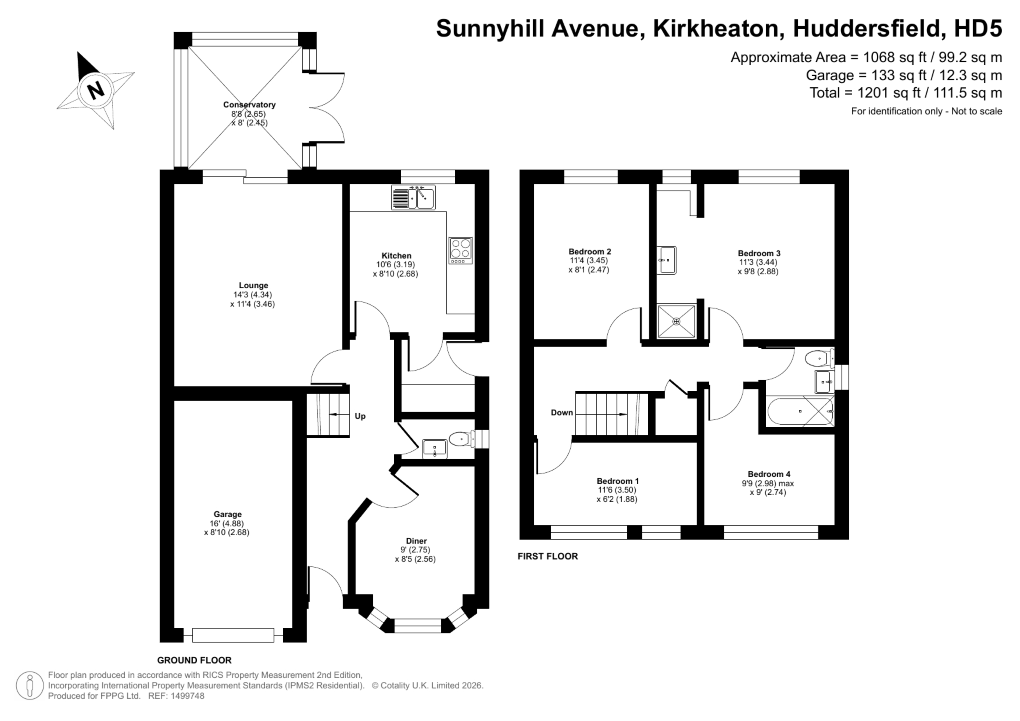 20, Sunnyhill Avenue, Huddersfield floorplan