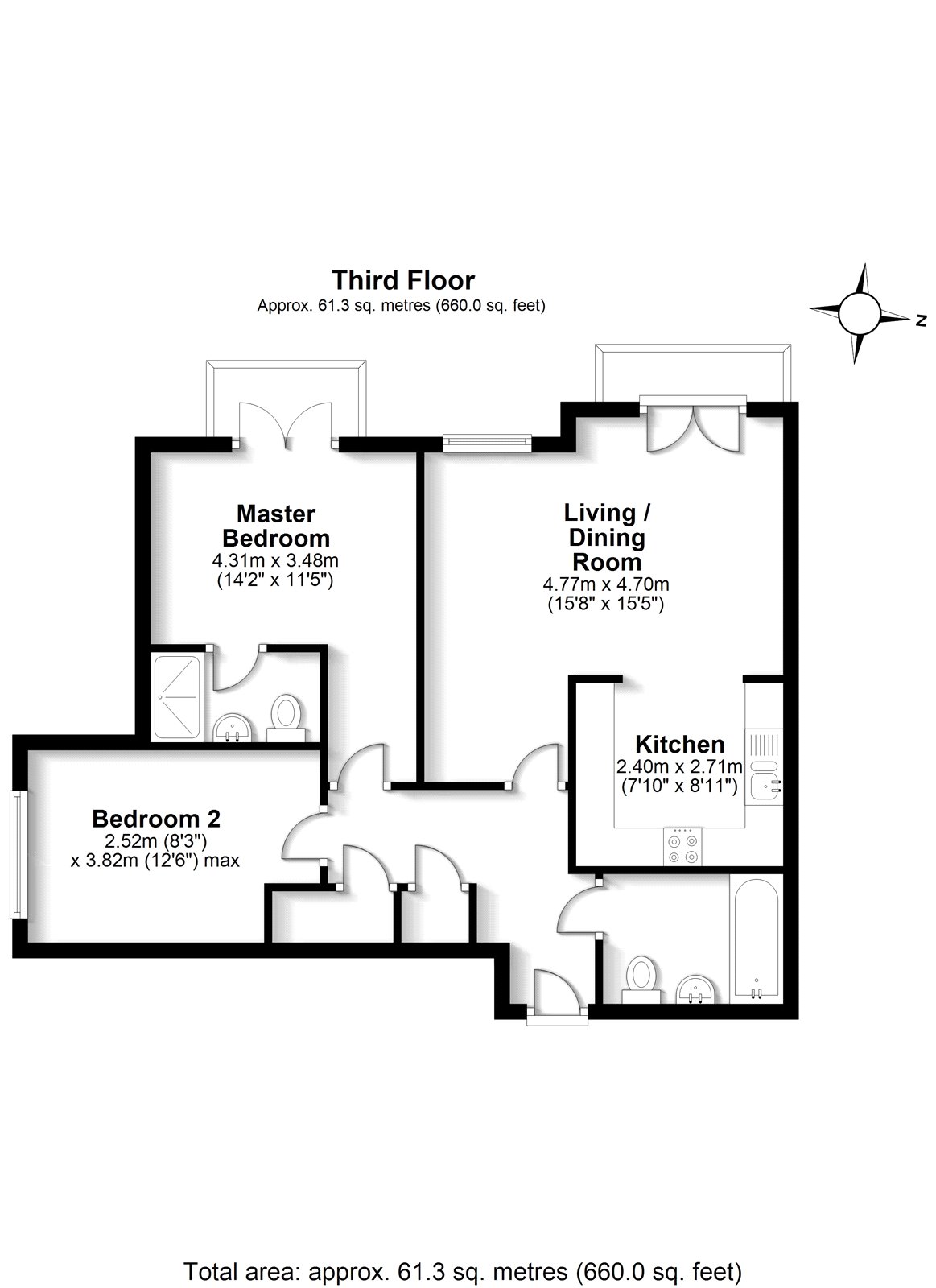 2 Bedrooms Flat for sale in Da Vinci Court, Cezanne Road, Watford, Hertfordshire WD25