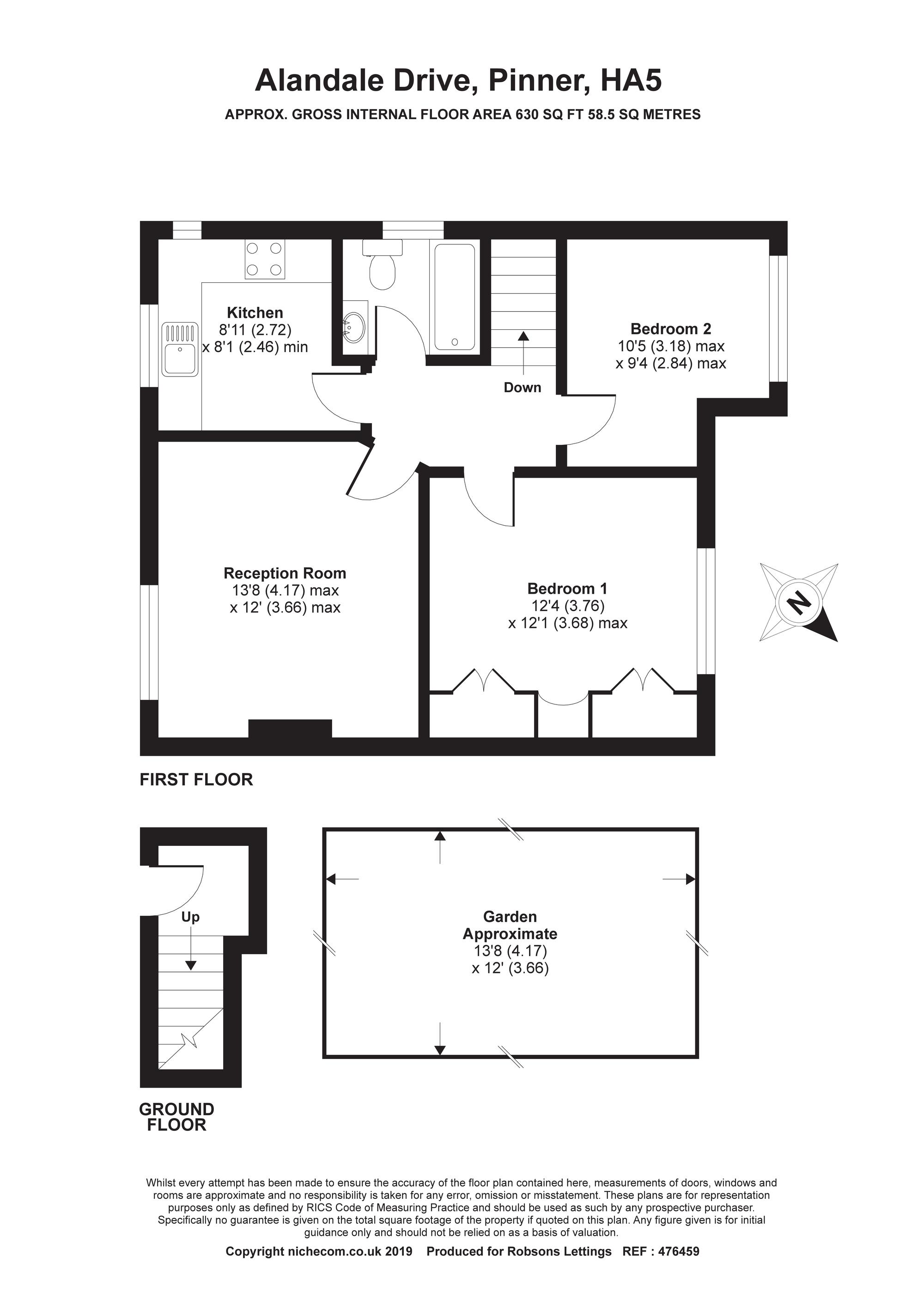 2 Bedrooms Maisonette to rent in Alandale Drive, Pinner HA5