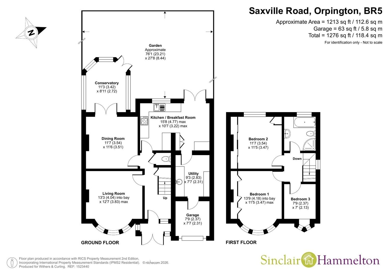18, Saxville Road, Orpington floorplan