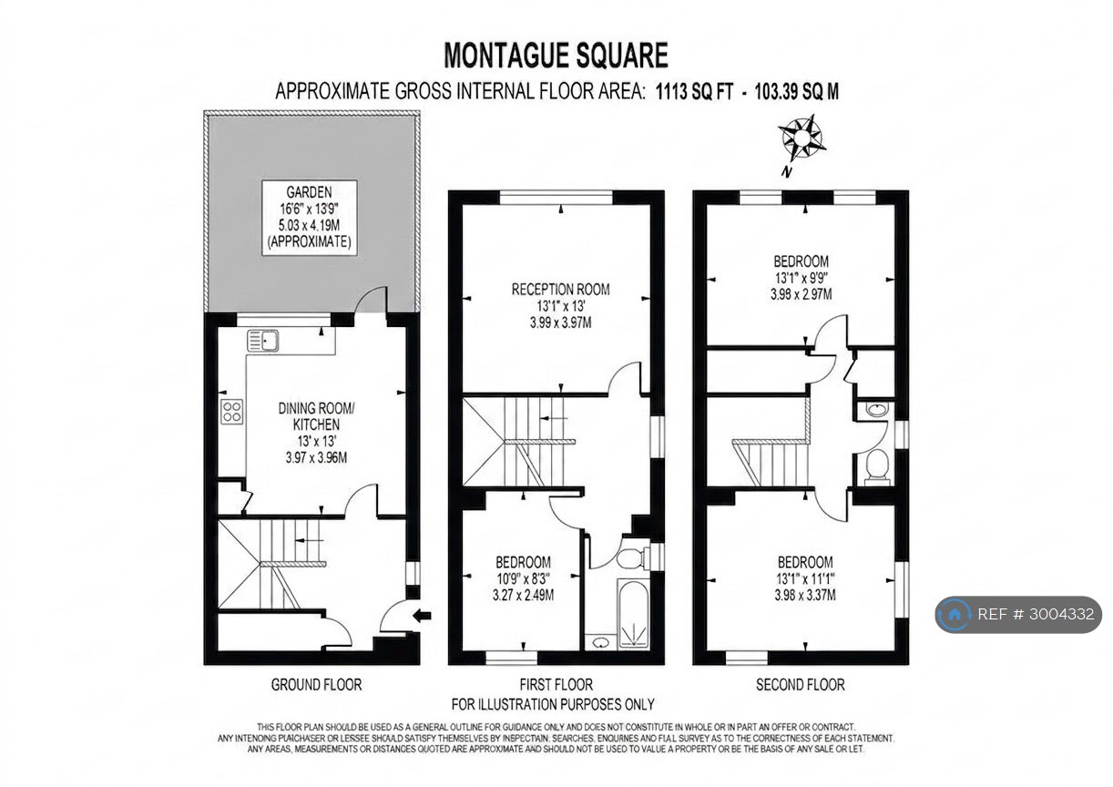 Montague Square, London floorplan