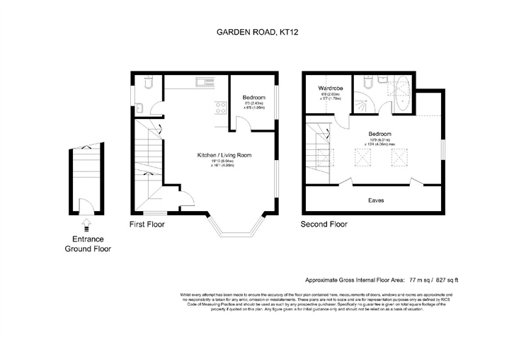 2 Bedrooms Flat to rent in Garden Road, Walton-On-Thames, Surrey KT12