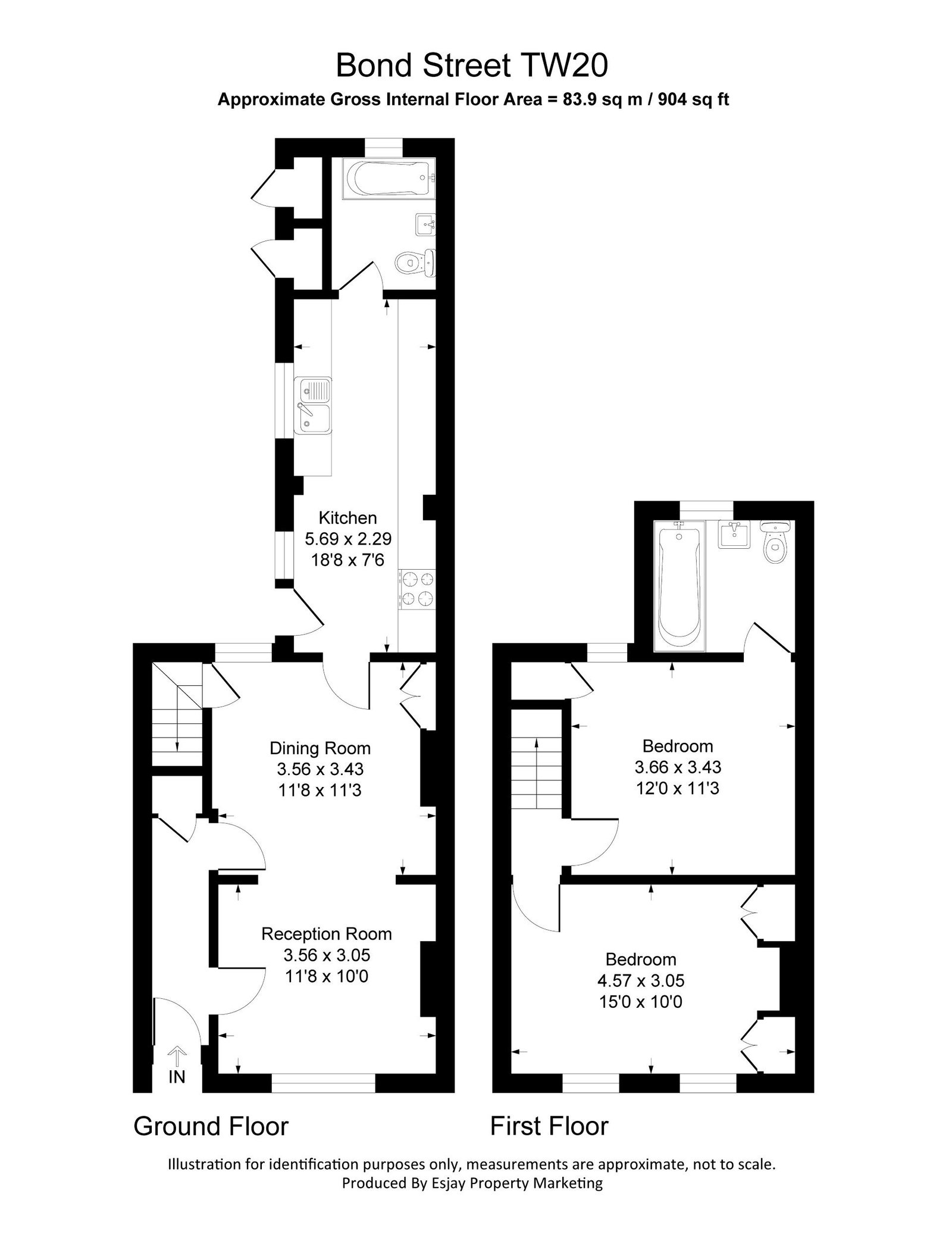 106, Bond Street, Egham floorplan