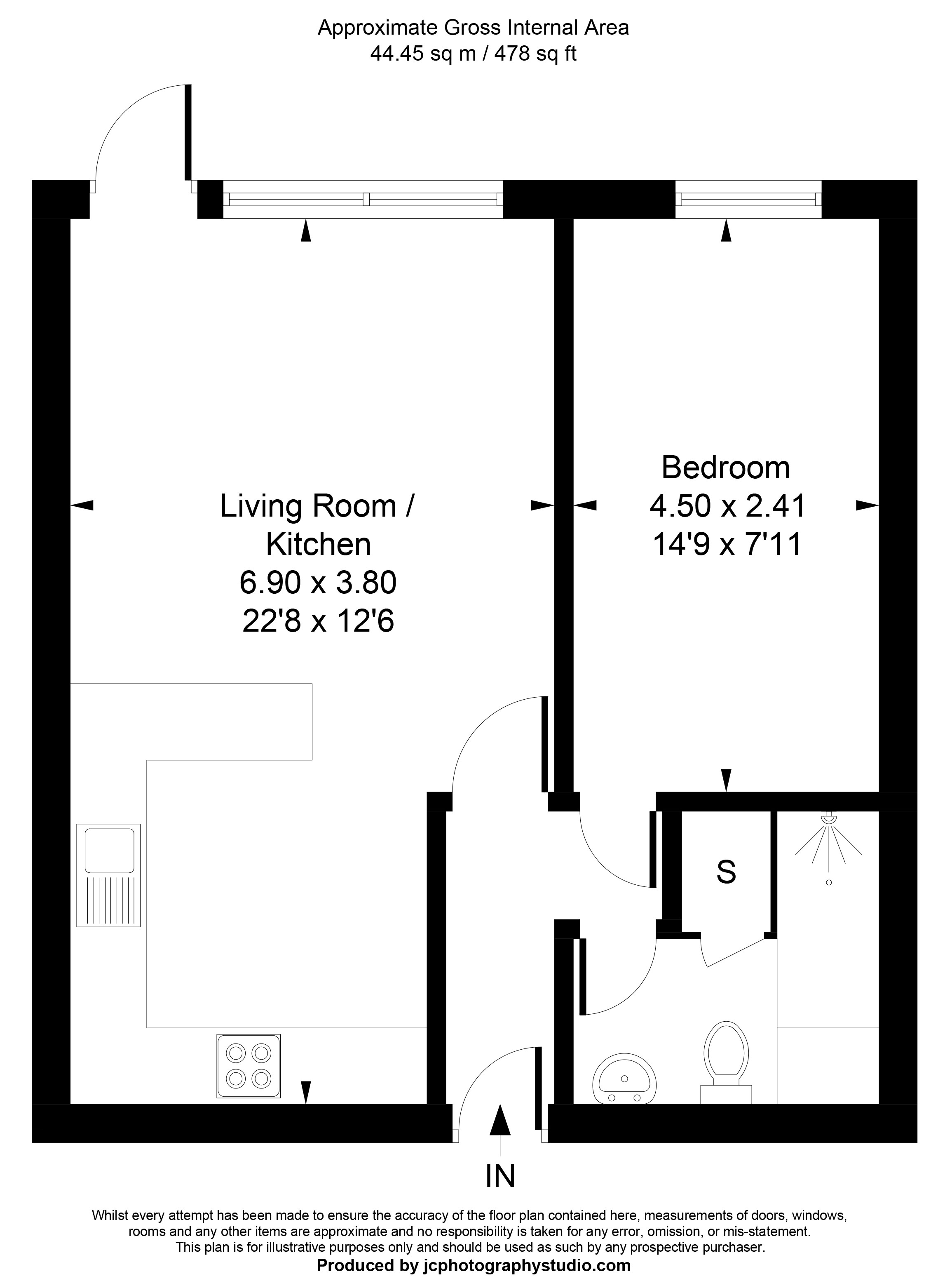 Flat 3 Cambridge House 23, Courtfield Gardens, Ealing floorplan