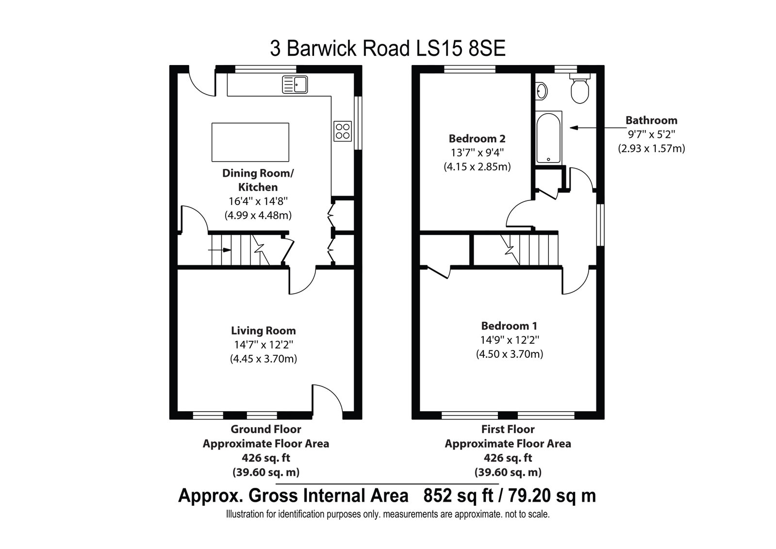 3, Barwick Road, Leeds floorplan