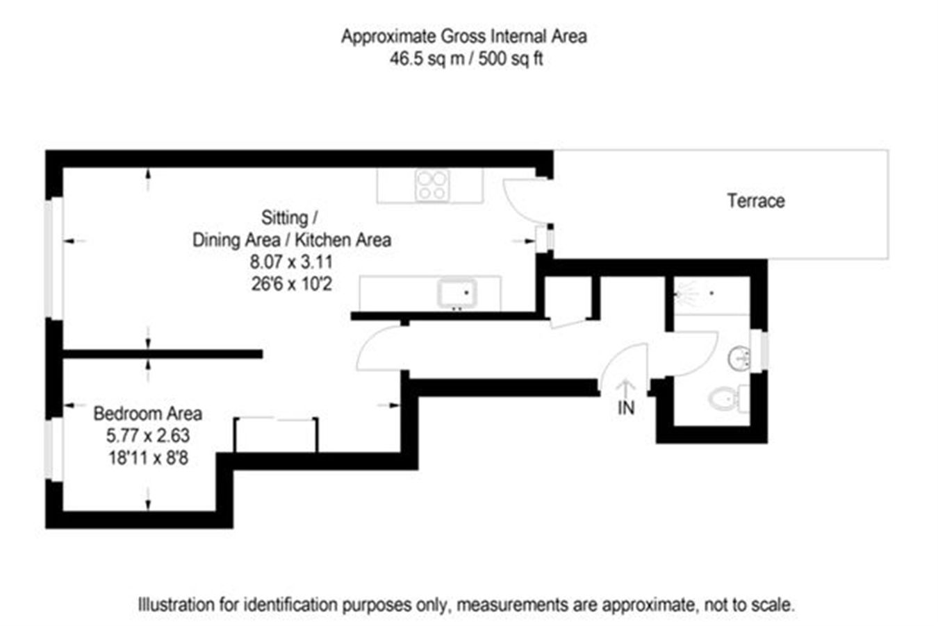 Flat 1, 219 A, Kenton Lane, Harrow floorplan