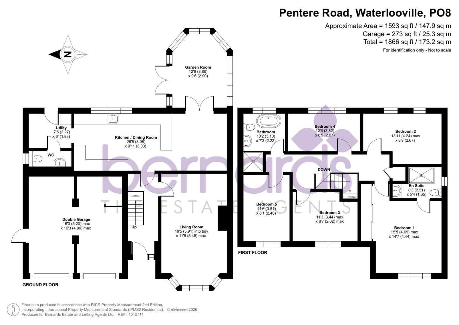 16, Pentere Road, Waterlooville floorplan