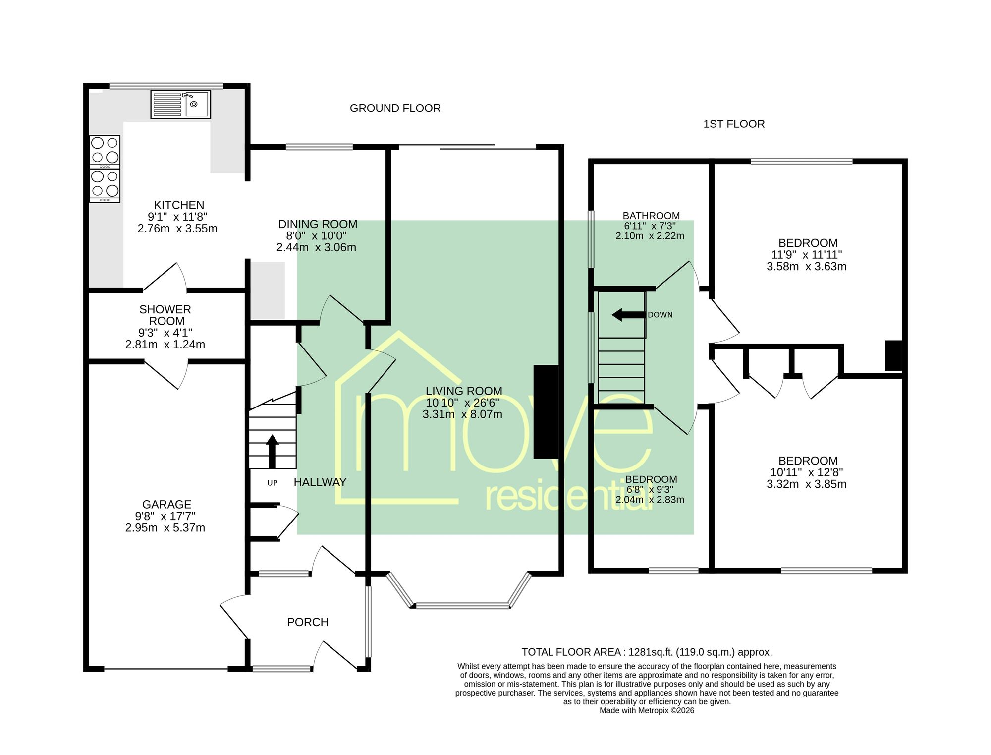 17 Ronaldsway, Wirral floorplan