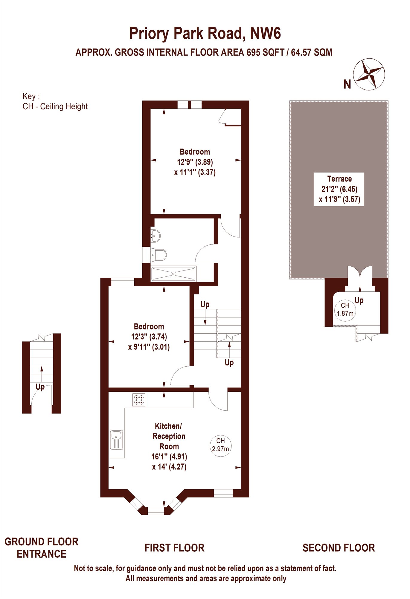 Priory Park Road, London floorplan