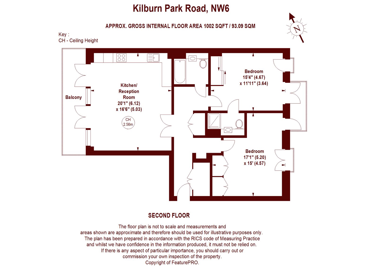 2 Bedrooms Flat for sale in Kilburn Park Road, London NW6