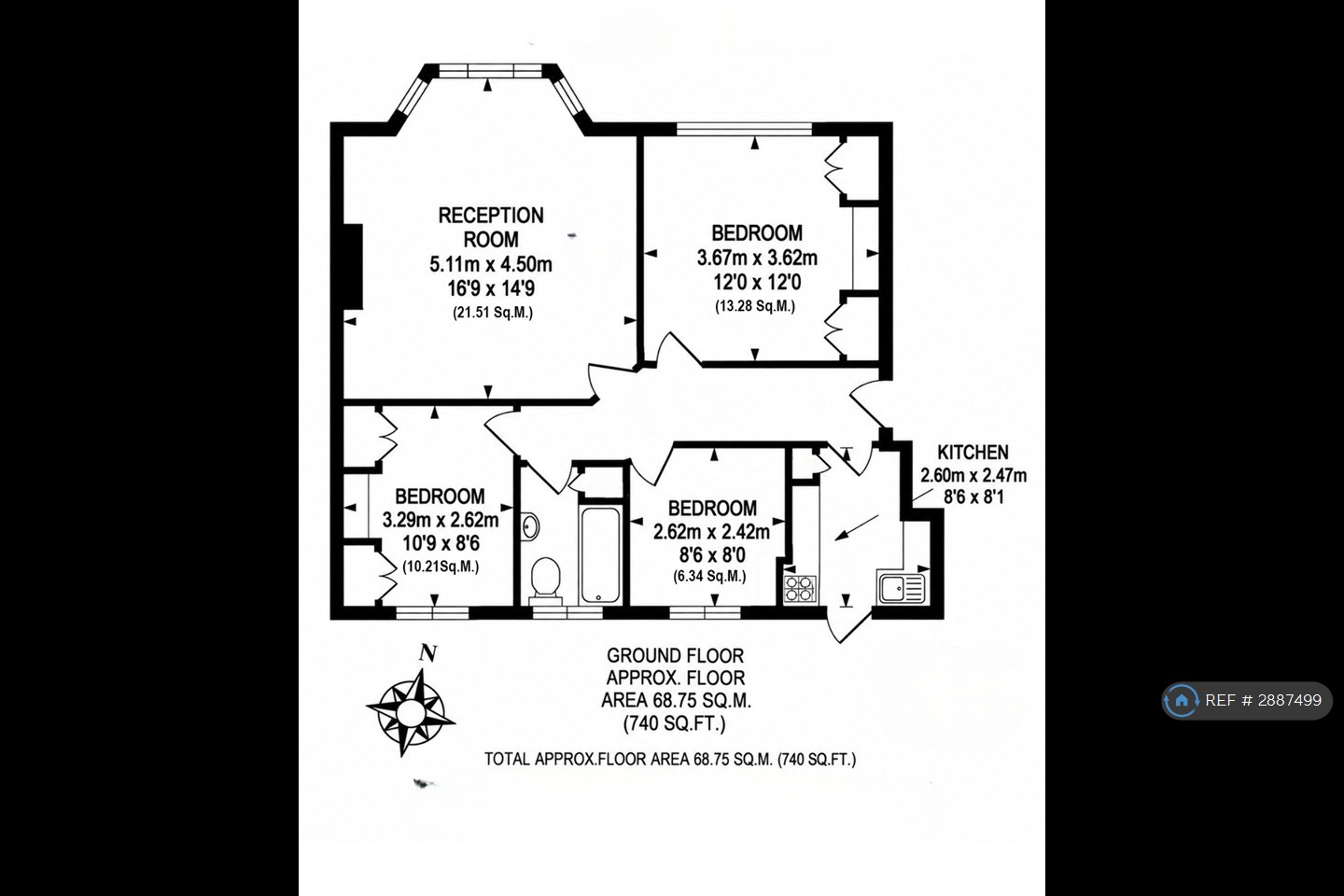 Flat, Streatham Court Streatham High Road, London floorplan