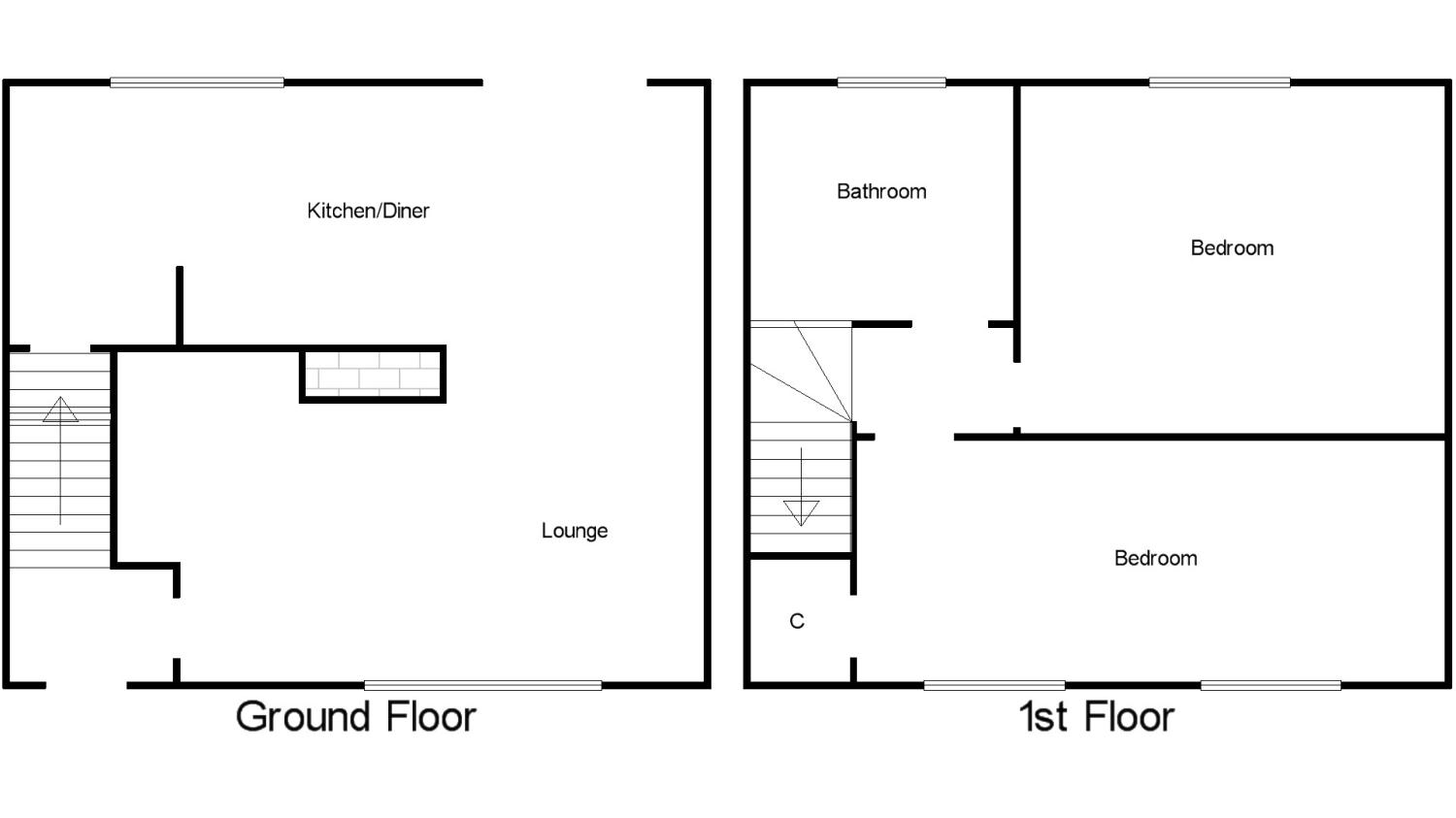 2 Bedrooms Terraced house for sale in St. Giles Way, Camelon, Falkirk FK1