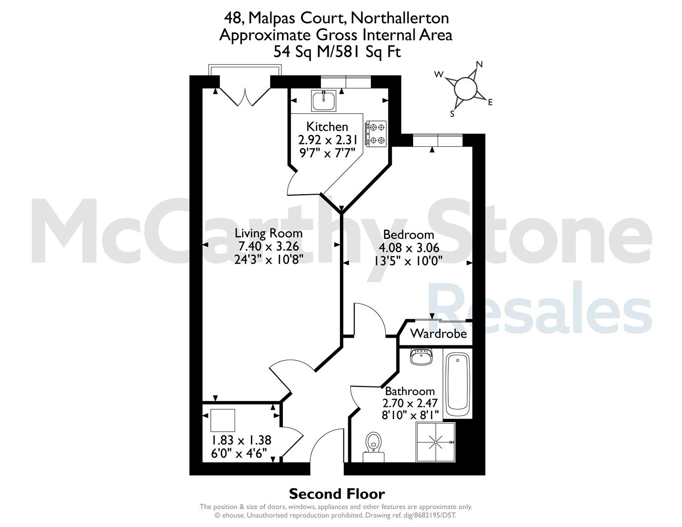 48 Malpas Court, Malpas Road, Northallerton floorplan