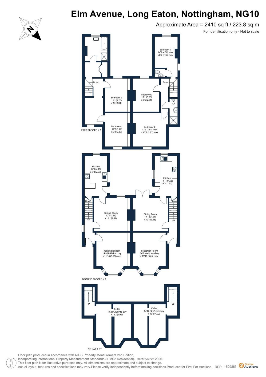 22/24, Elm Avenue, Nottingham floorplan