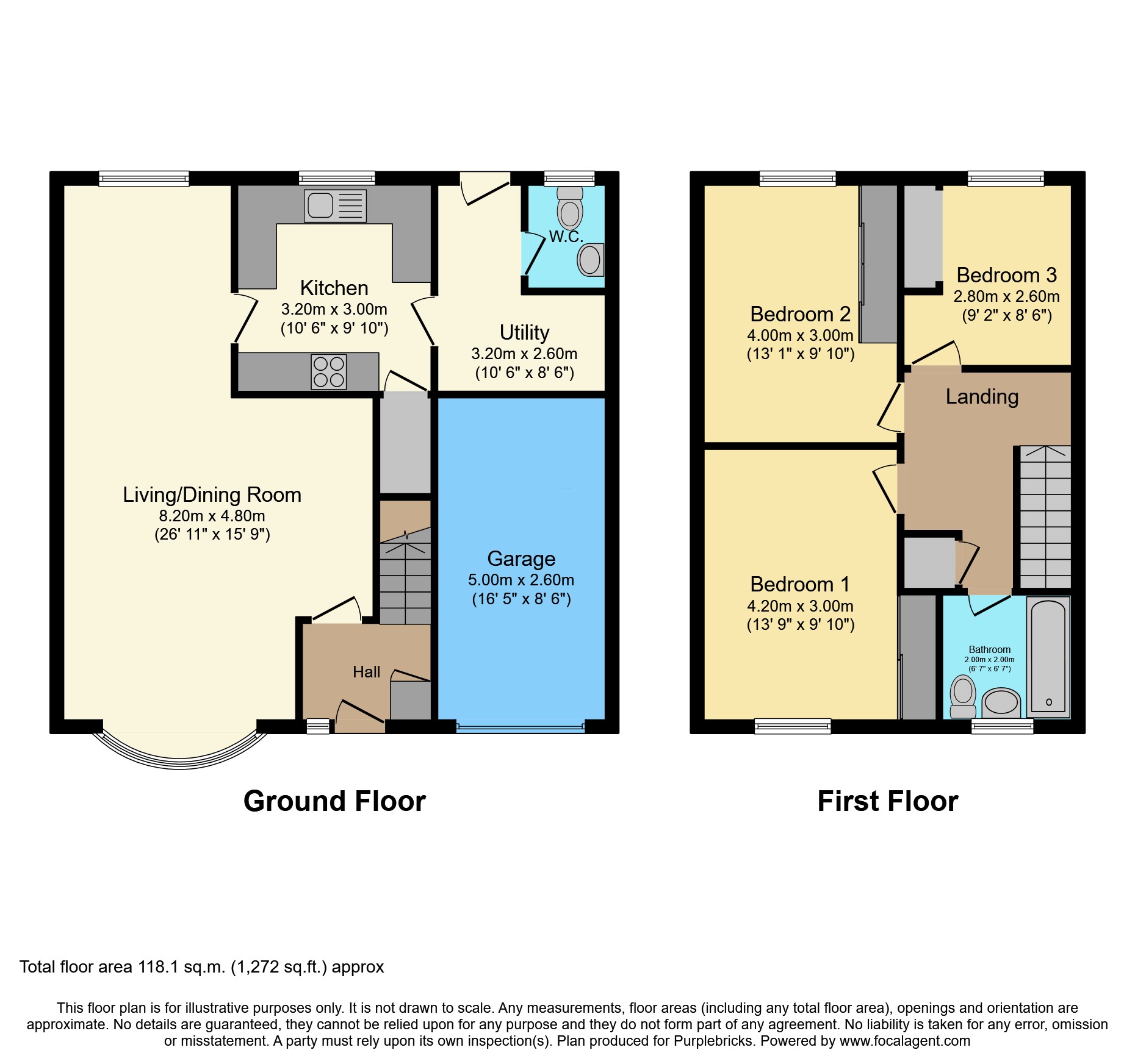 8, Highfield Drive, Mossley floorplan