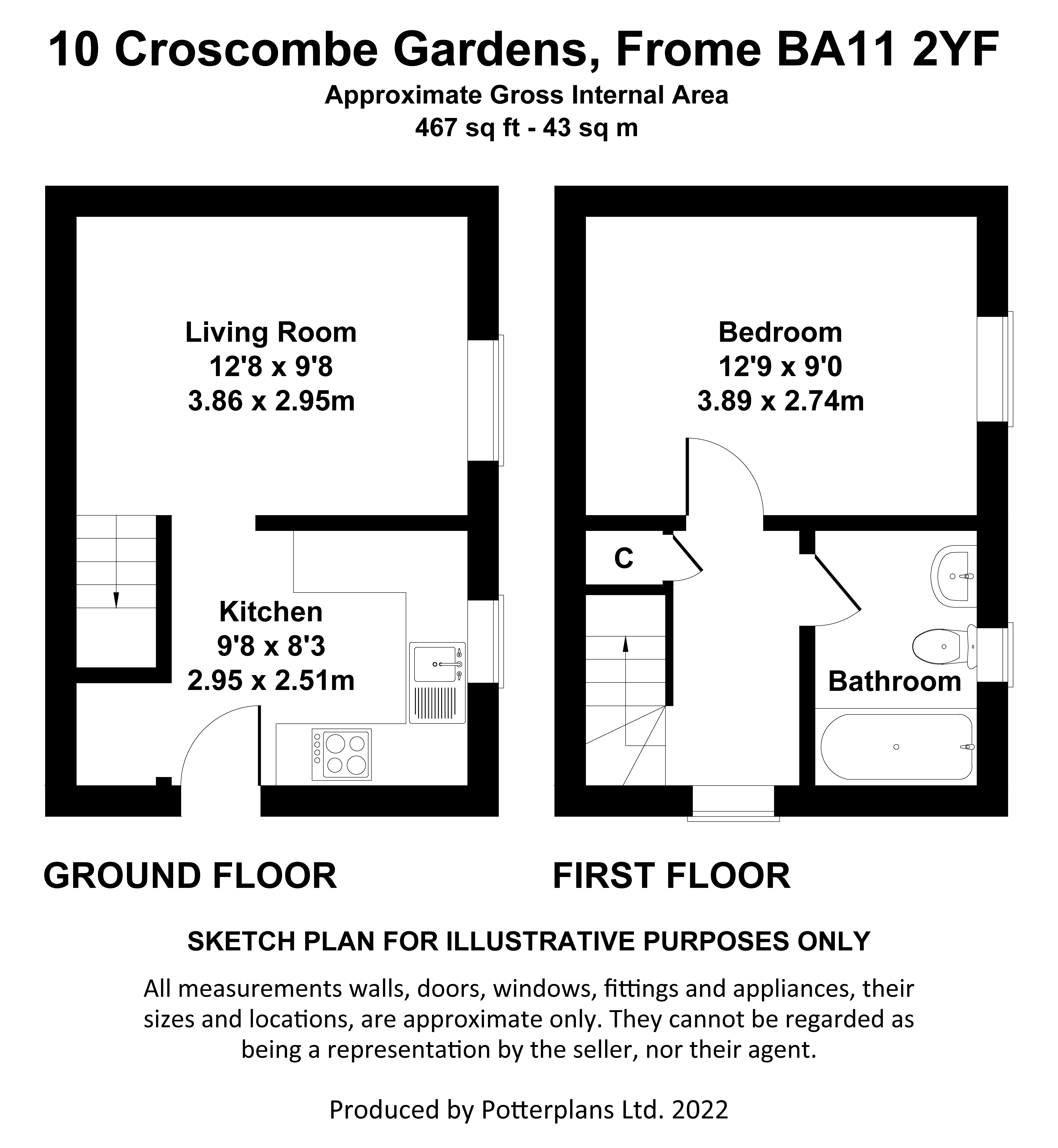 10, Croscombe Gardens, Somerset floorplan
