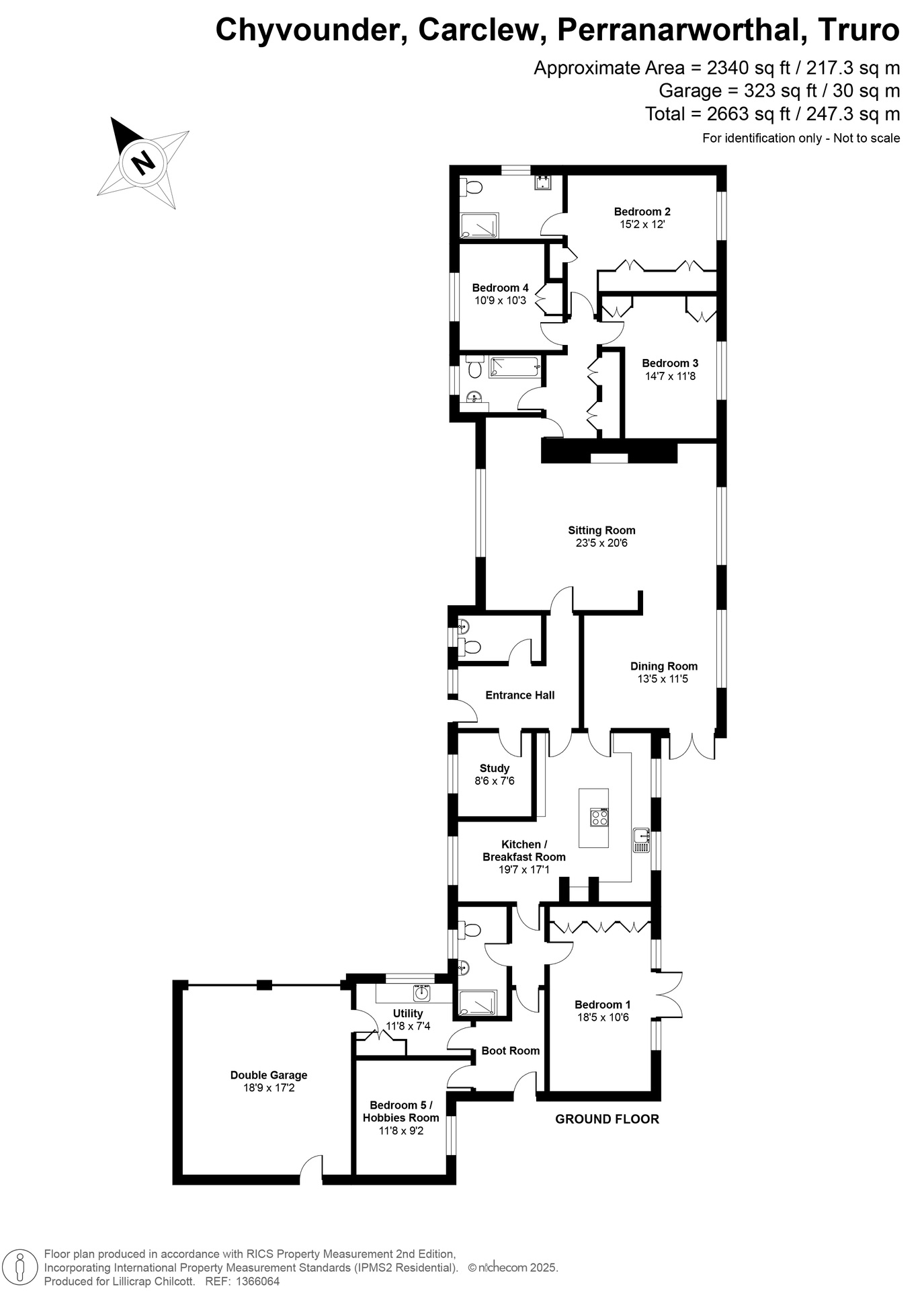 Chyvounder, Truro floorplan