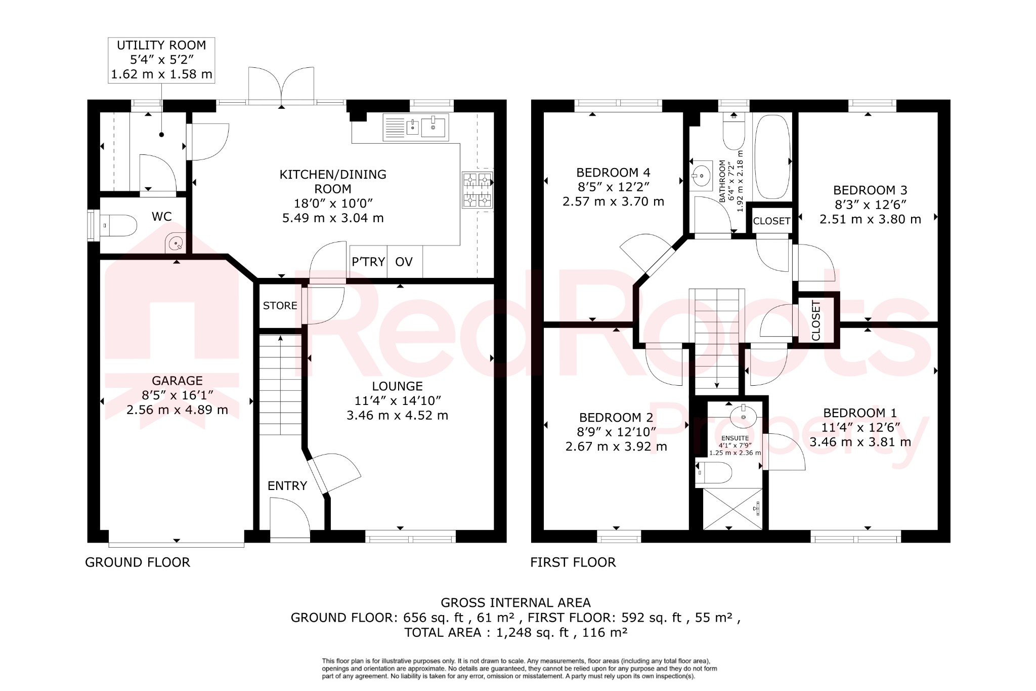 36 Davy Road, New Rossington, South Yorkshire floorplan