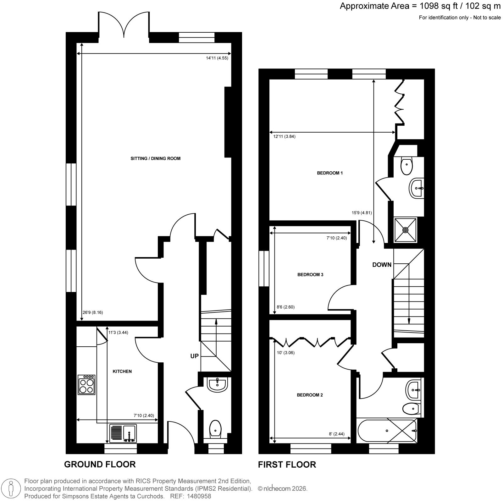 Buckingham Cottage,, Elmdon Place, Guildford floorplan