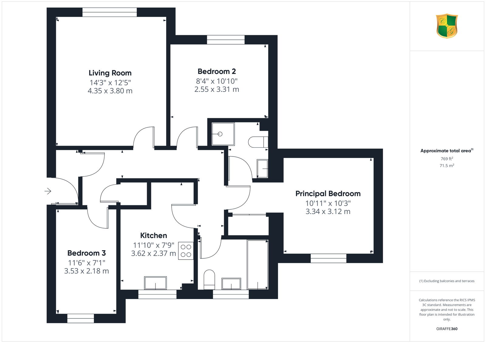 37, Tanbridge Park, Horsham floorplan