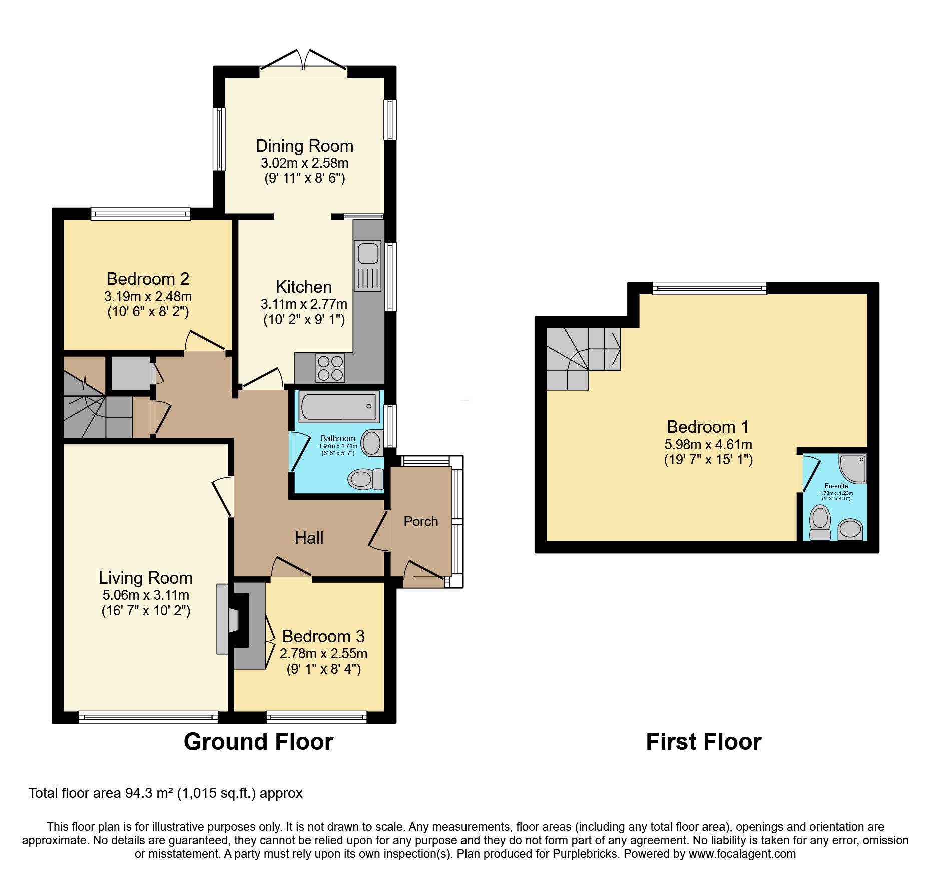 14, Wayside Crescent, Bridlington floorplan