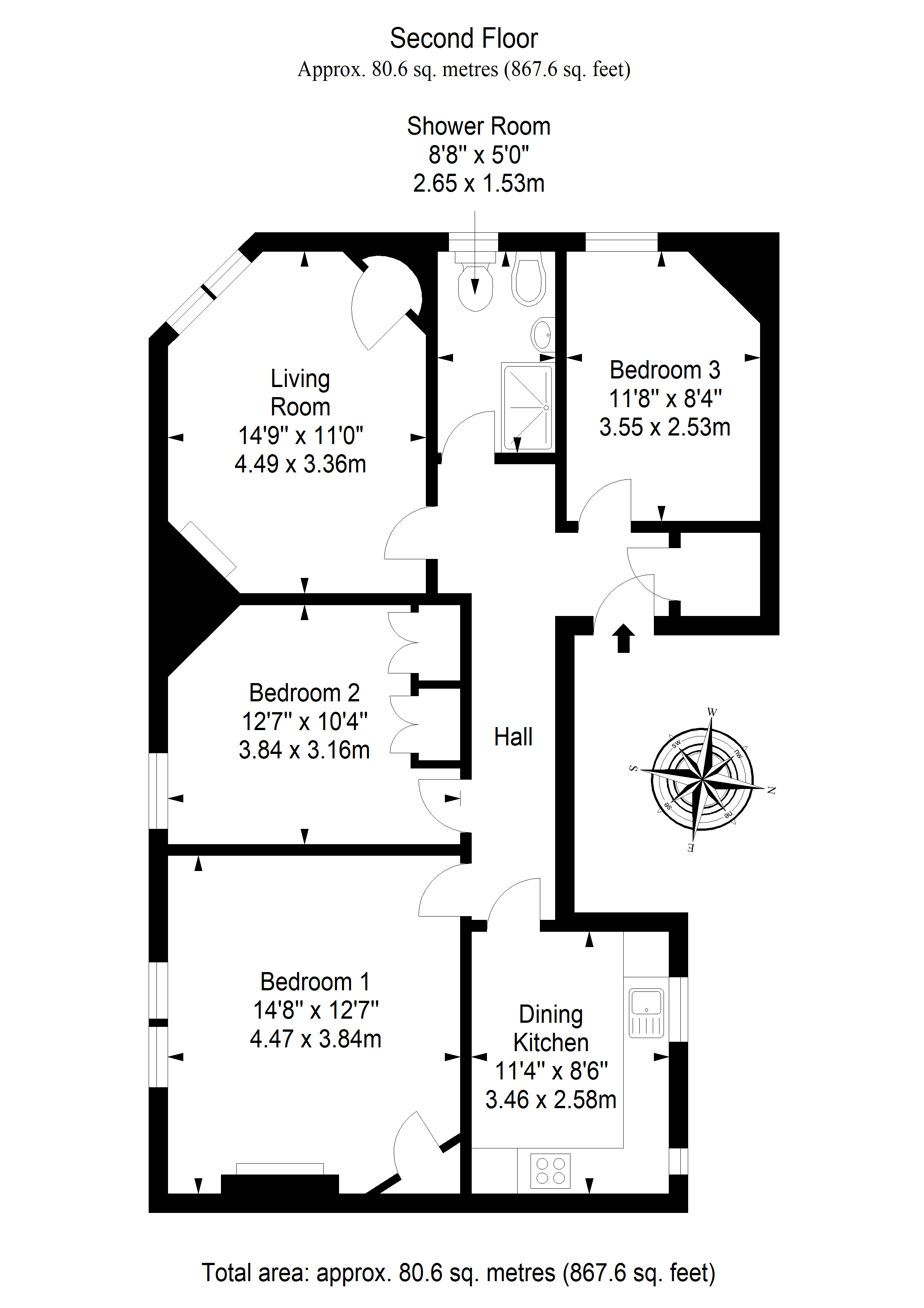1c, Market Place, North Berwick floorplan